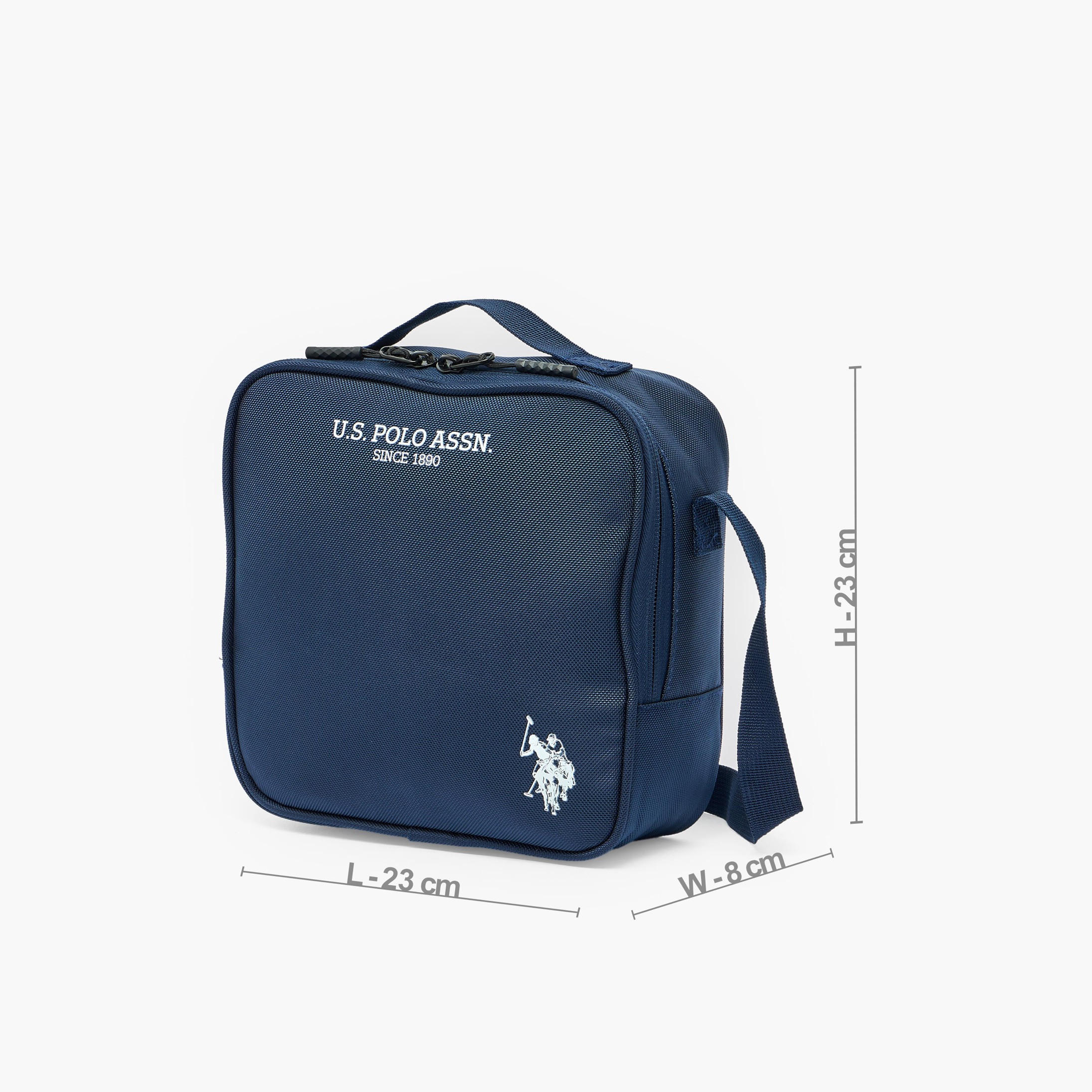 US POLO ASSN. Logo Print Lunch Bag for Unisex 8-13 Years with Adjustable Strap-school-lunchessentials-lunchbags-image-6