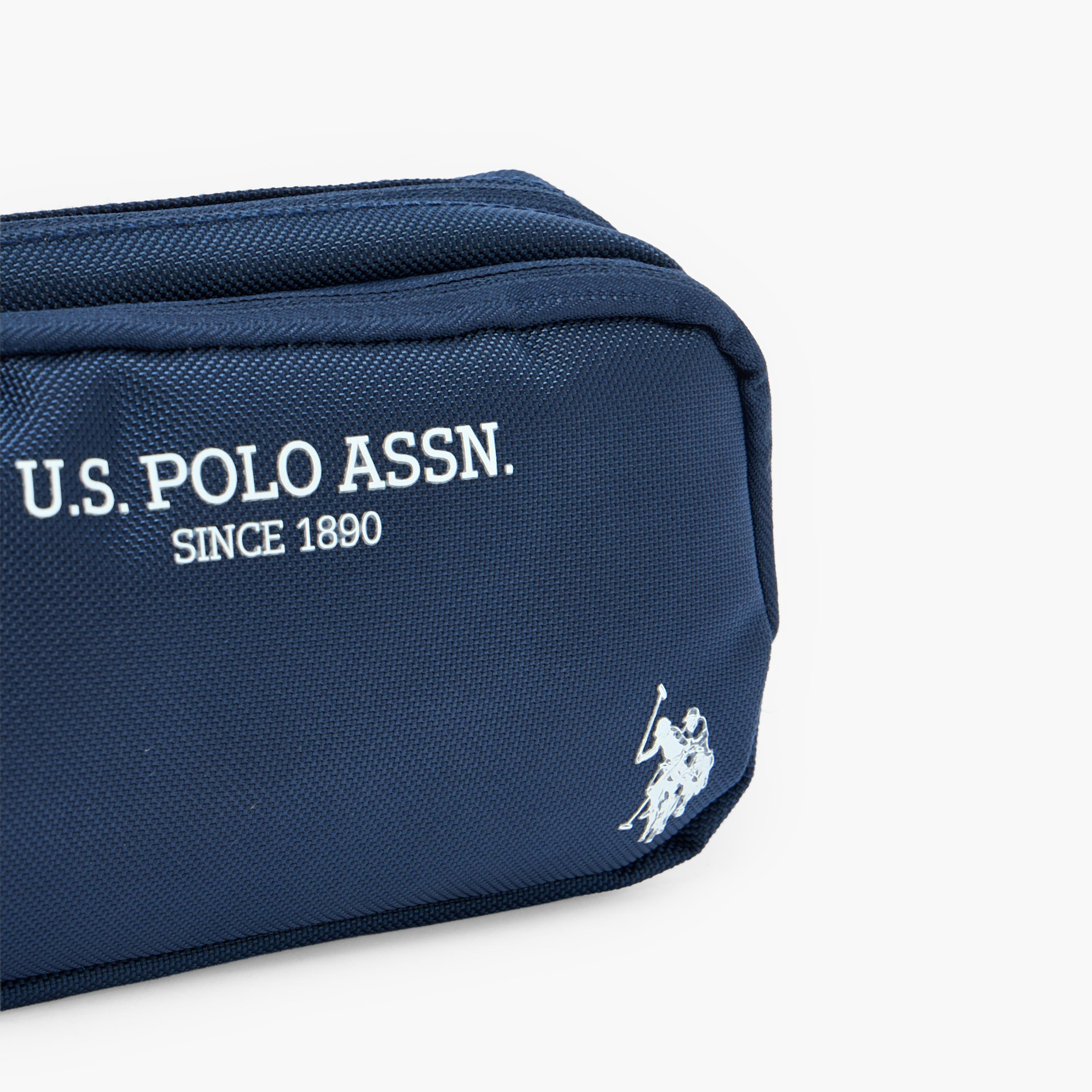 US POLO ASSN. Logo Print Pencil Pouch with 2 Compartments-school-stationery-pencilcases-image-6