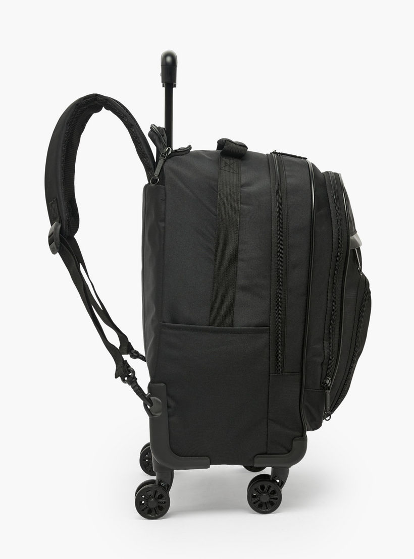 US POLO ASSN. Solid Trolley Backpack for Boys 8-13 Years with Retractable Handle - 18 inches-school-bagsandbackpacks-trolleybags-image-11