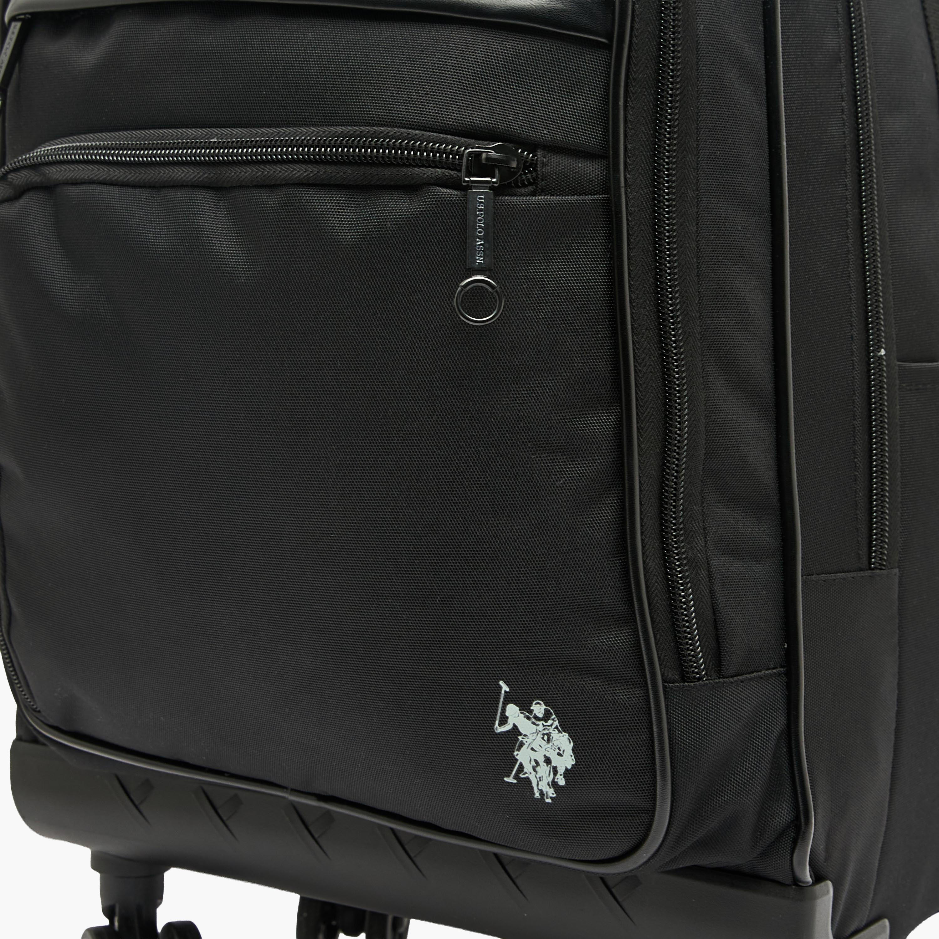 US POLO ASSN. Solid Trolley Backpack for Boys 8-13 Years with Retractable Handle - 18 inches-school-bagsandbackpacks-trolleybags-image-9