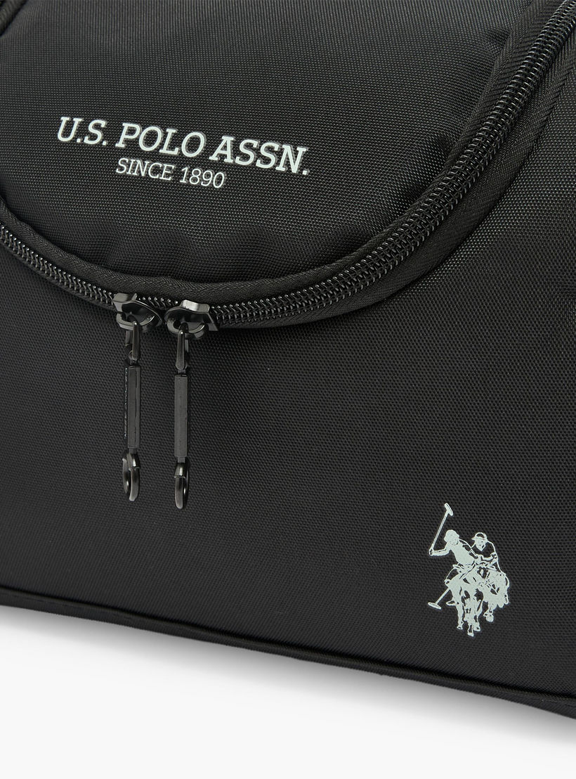 US POLO ASSN. Logo Print Lunch Bag for Boys 8-13 Years with Adjustable Strap-school-lunchessentials-lunchbags-image-3