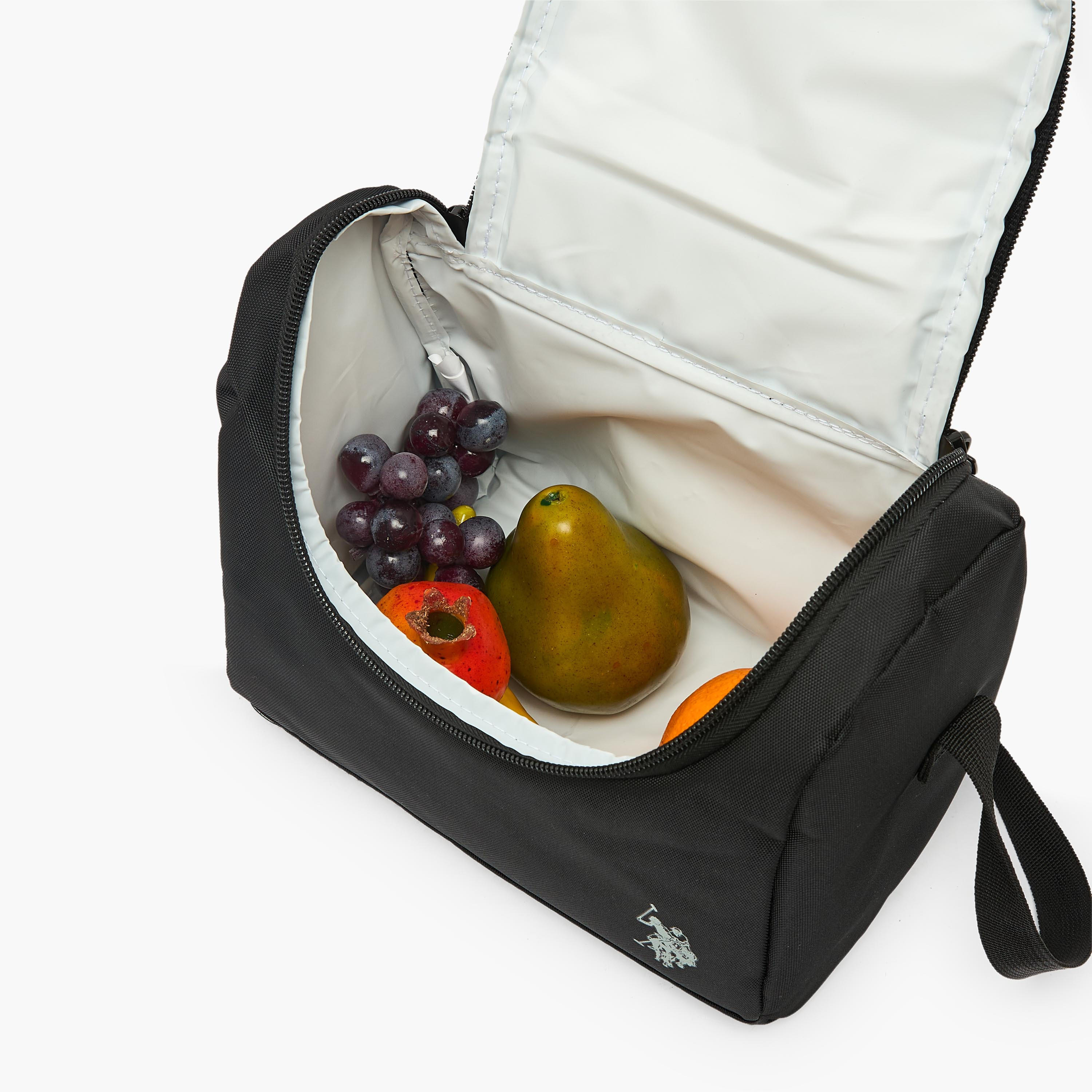 US POLO ASSN. Logo Print Lunch Bag for Boys 8-13 Years with Adjustable Strap-school-lunchessentials-lunchbags-image-5