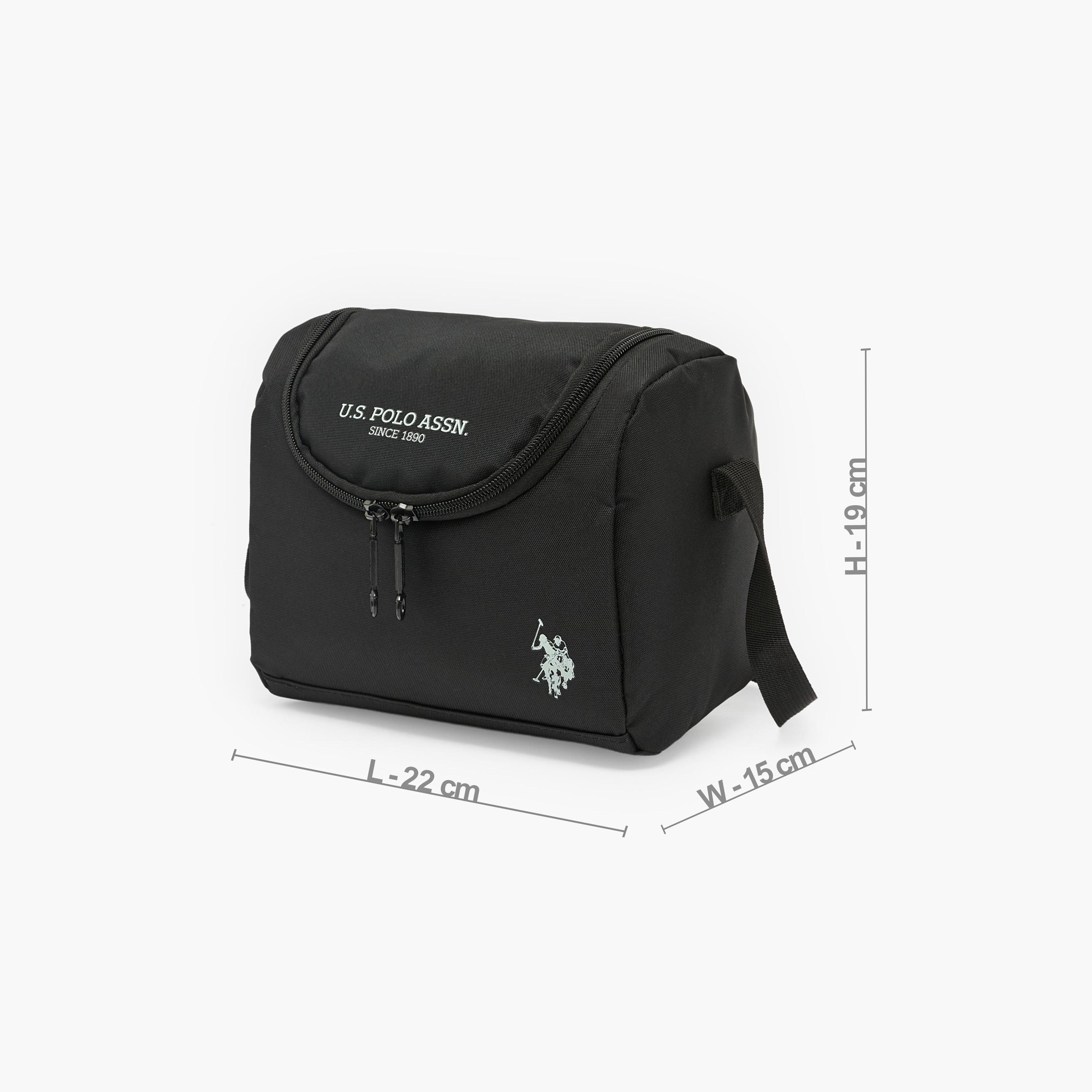 US POLO ASSN. Logo Print Lunch Bag for Boys 8-13 Years with Adjustable Strap-school-lunchessentials-lunchbags-image-6
