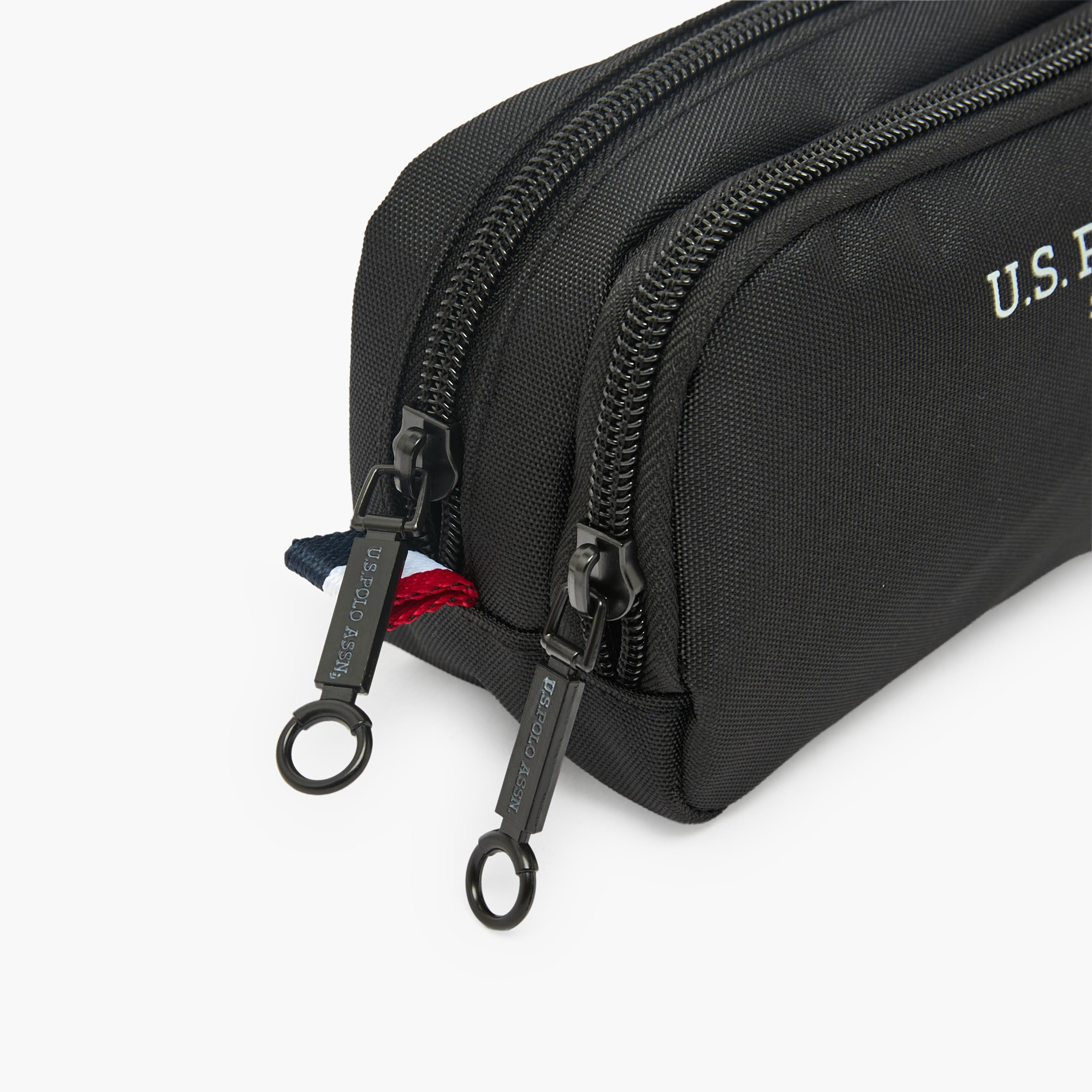 US POLO ASSN. Logo Print Pencil Pouch with Zip Closure-school-stationery-pencilcases-image-5