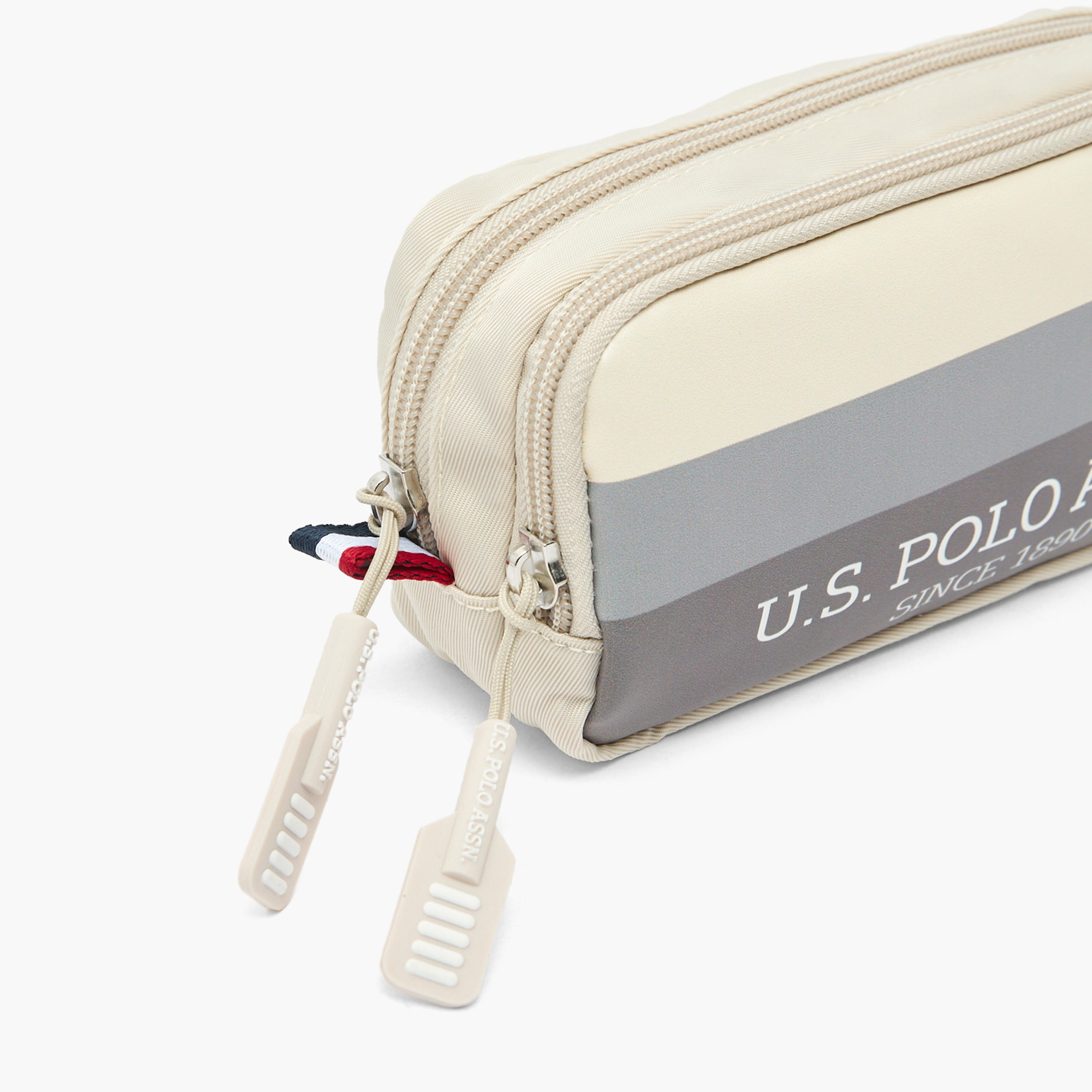 US POLO ASSN. Printed Pencil Pouch with 2 Compartments-school-stationery-pencilcases-image-5