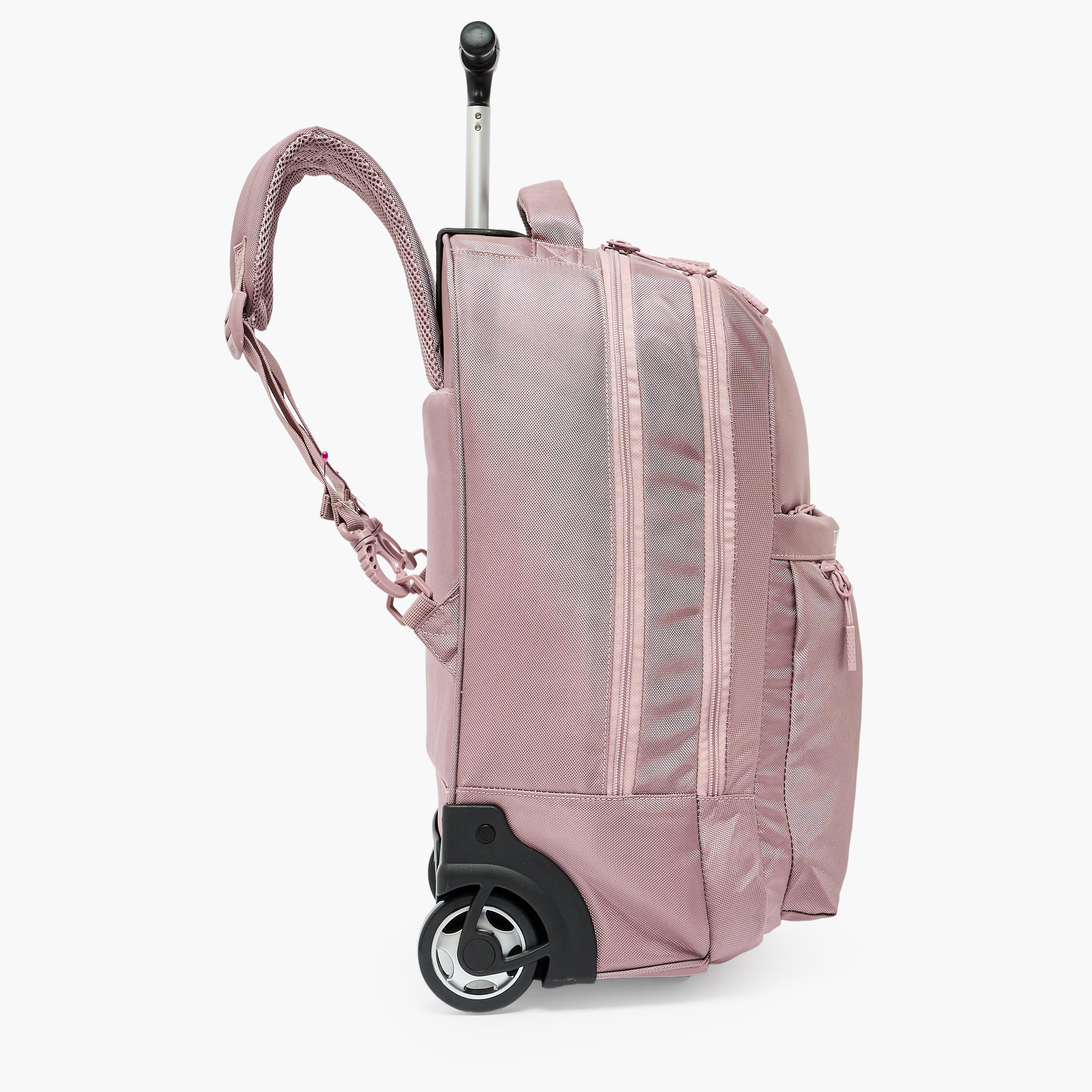 US POLO ASSN. Solid Trolley Backpack for Girls 8-13 Years with Retractable Handle - 19 inches-school-bagsandbackpacks-trolleybags-image-11