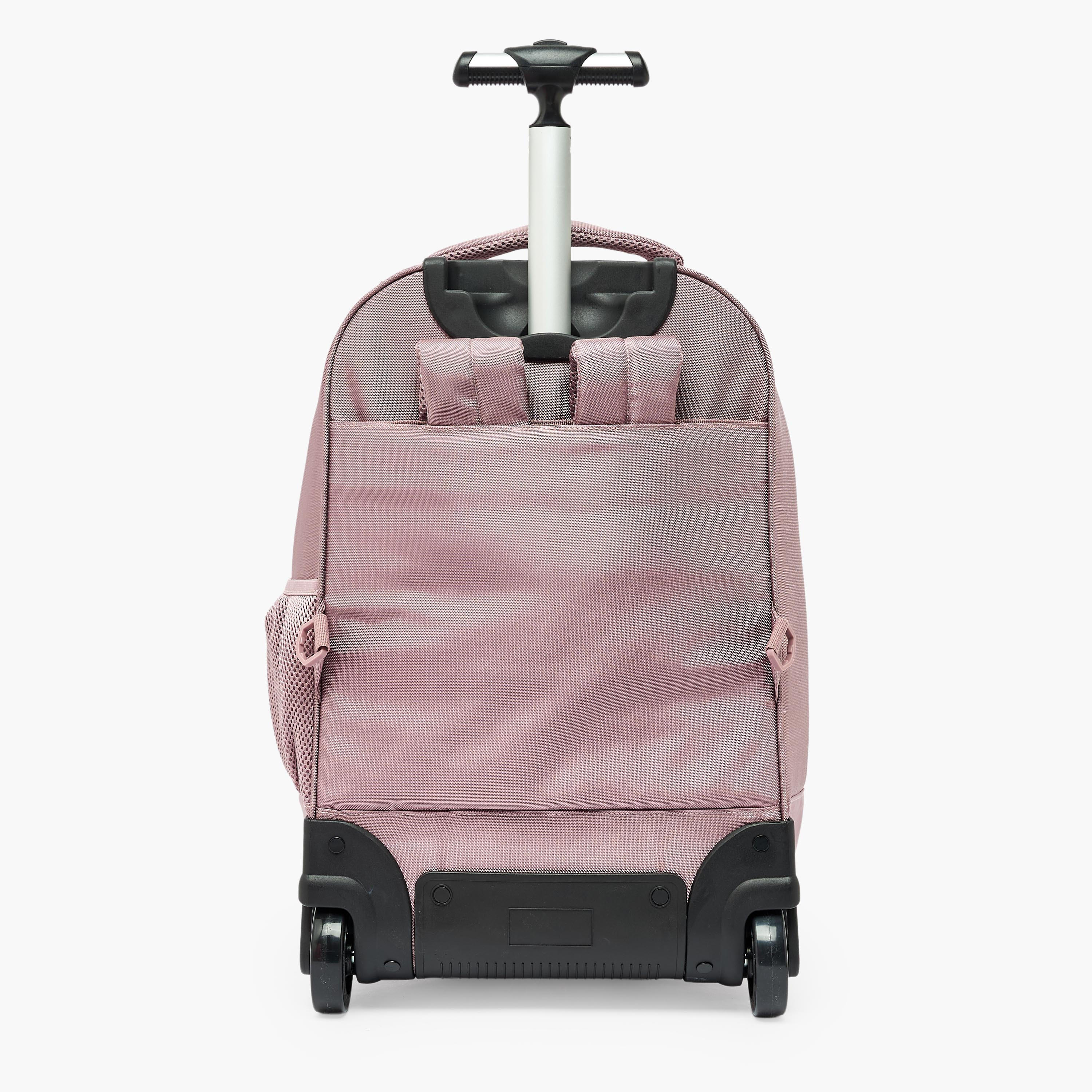 US POLO ASSN. Solid Trolley Backpack for Girls 8-13 Years with Retractable Handle - 19 inches-school-bagsandbackpacks-trolleybags-image-12