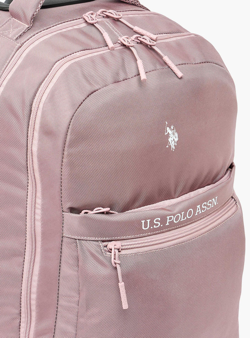 US POLO ASSN. Solid Trolley Backpack for Girls 8-13 Years with Retractable Handle - 19 inches-school-bagsandbackpacks-trolleybags-image-5