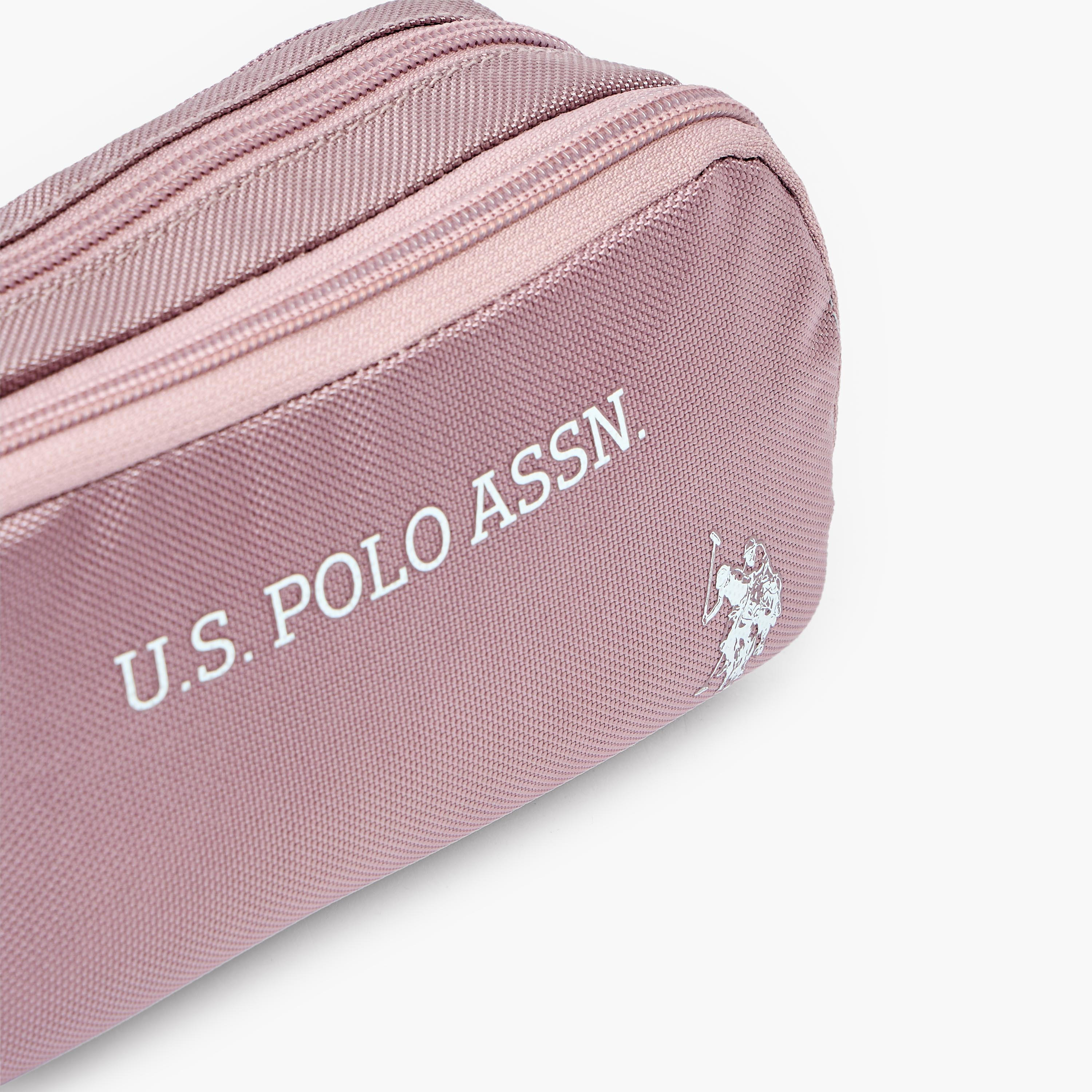US POLO ASSN. Logo Print Pencil Pouch with 2 Compartments-school-stationery-pencilcases-image-6