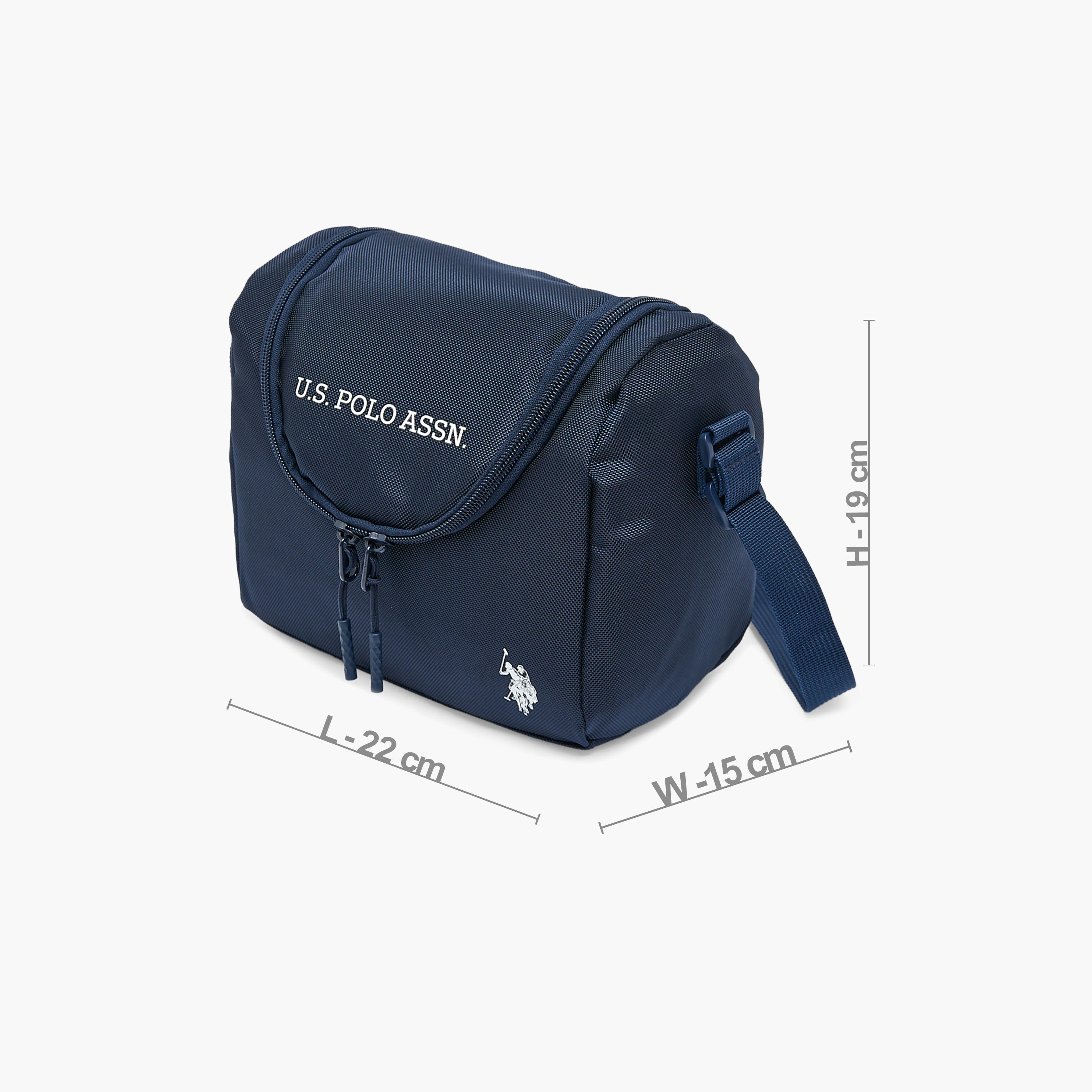 US POLO ASSN. Logo Print Lunch Bag for Unisex 8-13 Years with Adjustable Strap-school-lunchessentials-lunchbags-image-7