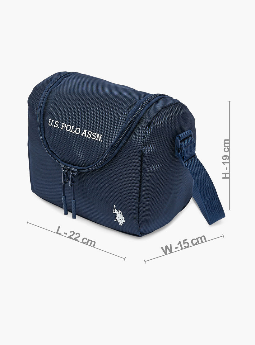 US POLO ASSN. Logo Print Lunch Bag for Unisex 8-13 Years with Adjustable Strap-school-lunchessentials-lunchbags-image-7