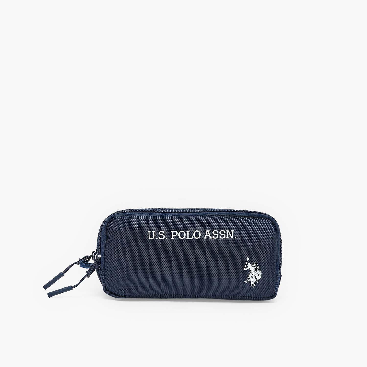مقلمة بقسمين وطبعات شعار من يو إس بولو أسن-school-stationery-pencilcases-image-1