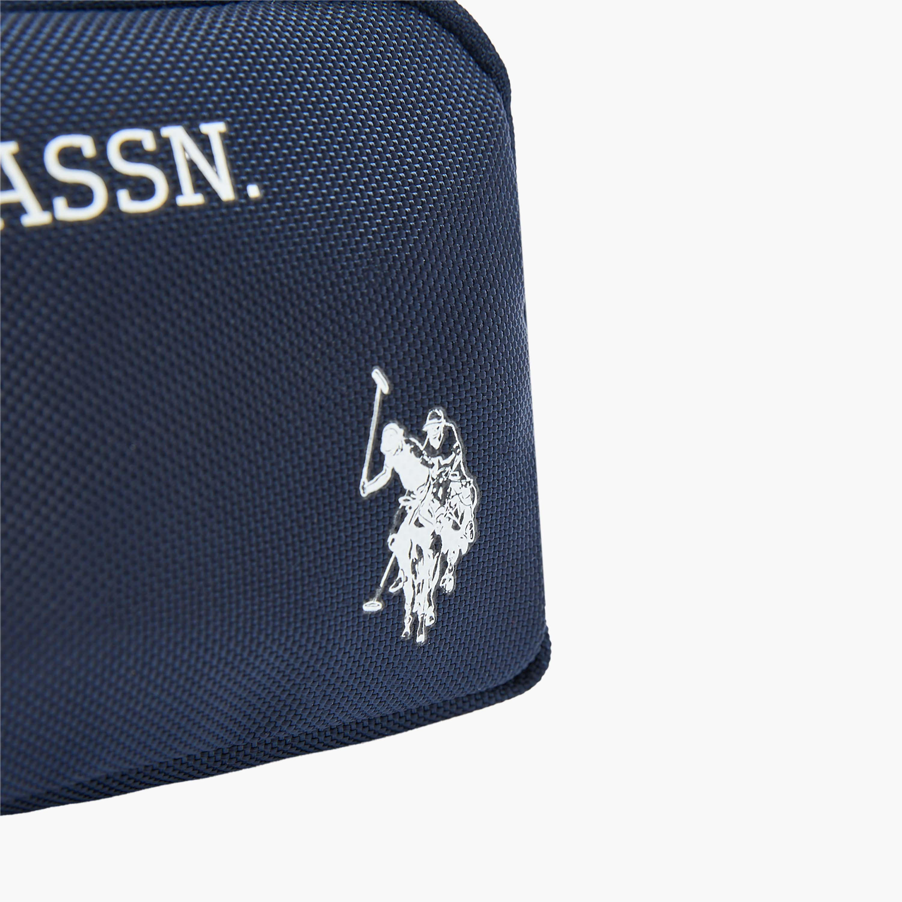 مقلمة بقسمين وطبعات شعار من يو إس بولو أسن-school-stationery-pencilcases-image-5