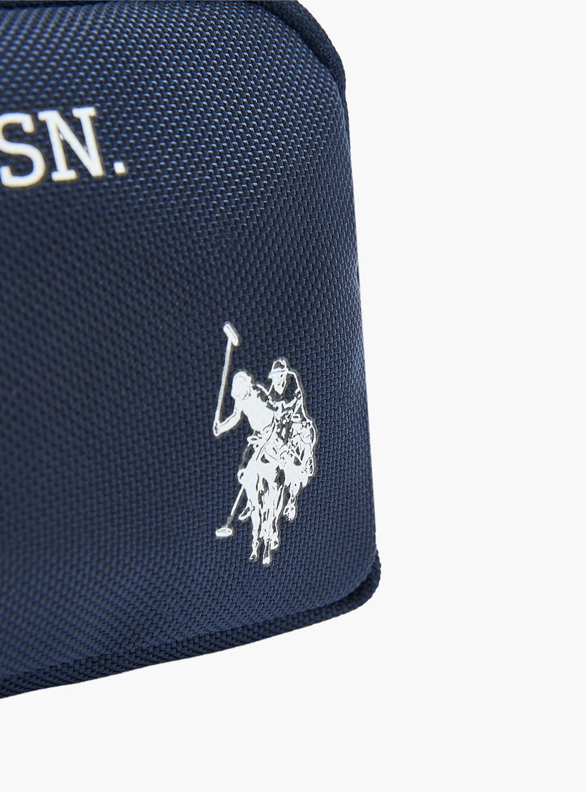 مقلمة بقسمين وطبعات شعار من يو إس بولو أسن-school-stationery-pencilcases-image-5