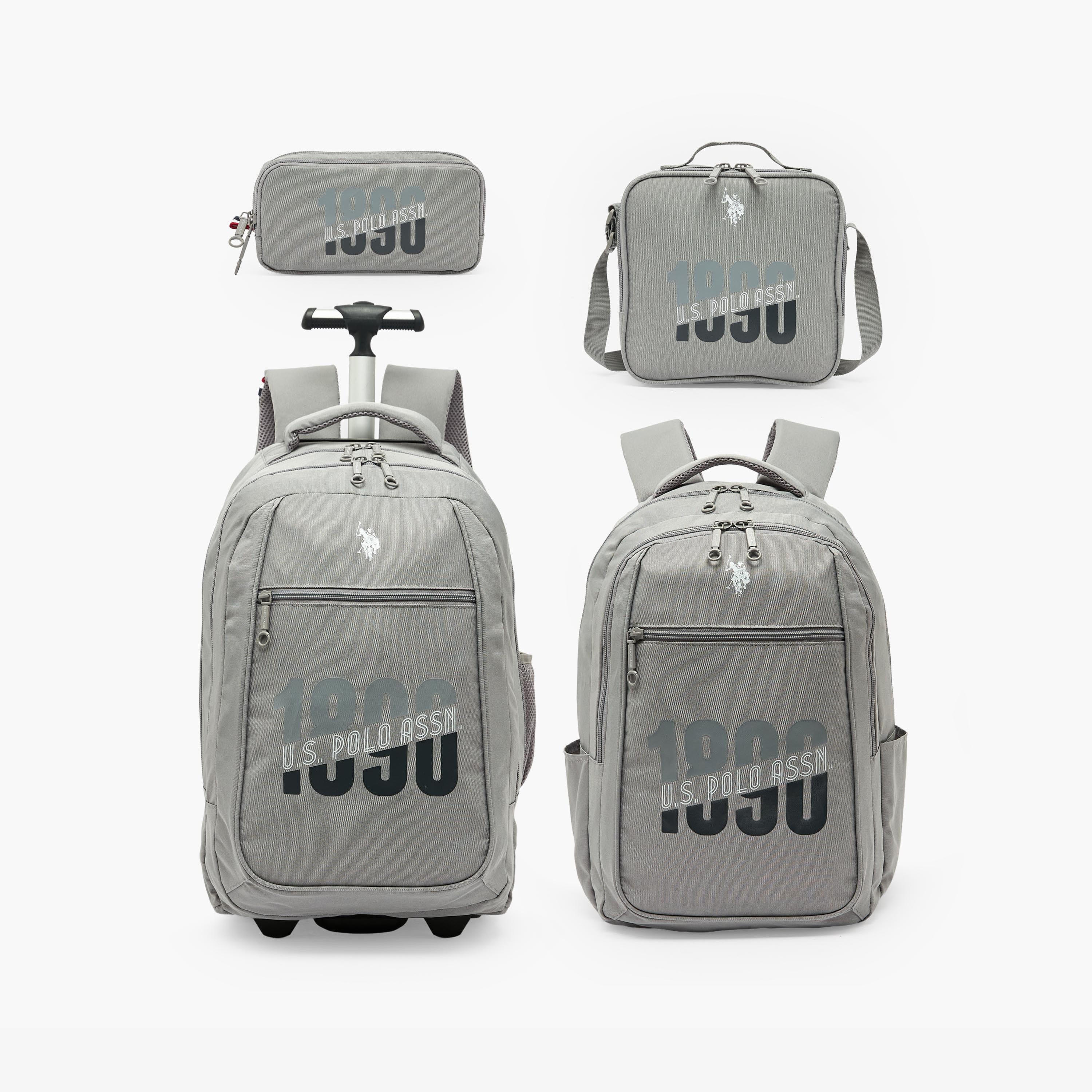 US POLO ASSN. Logo Print Trolley Backpack for Boys 8-13 Years with Retractable Handle - 19 inches-school-bagsandbackpacks-trolleybags-image-14