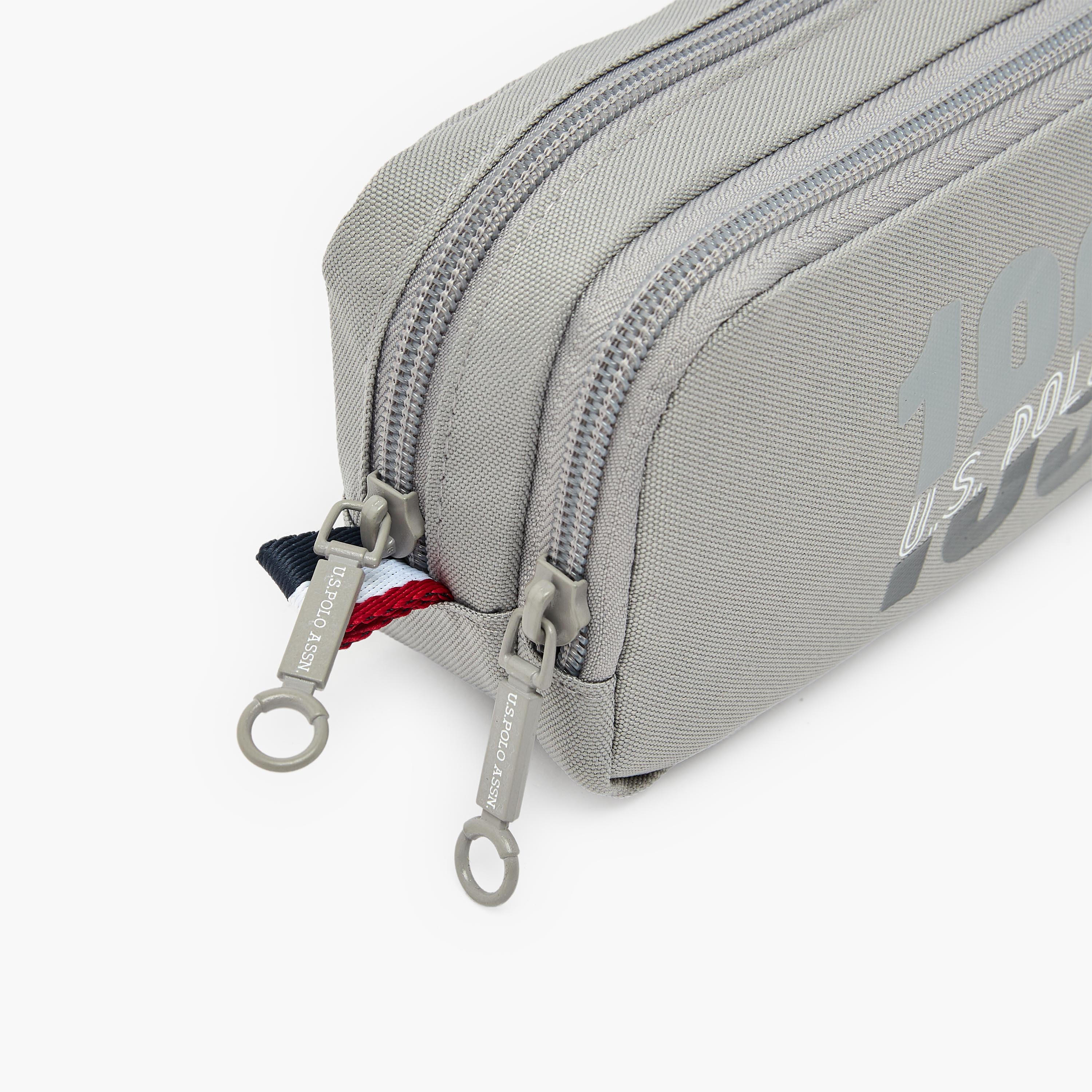 US POLO ASSN. Logo Print Pencil Pouch with Zip Closure-school-stationery-pencilcases-image-5