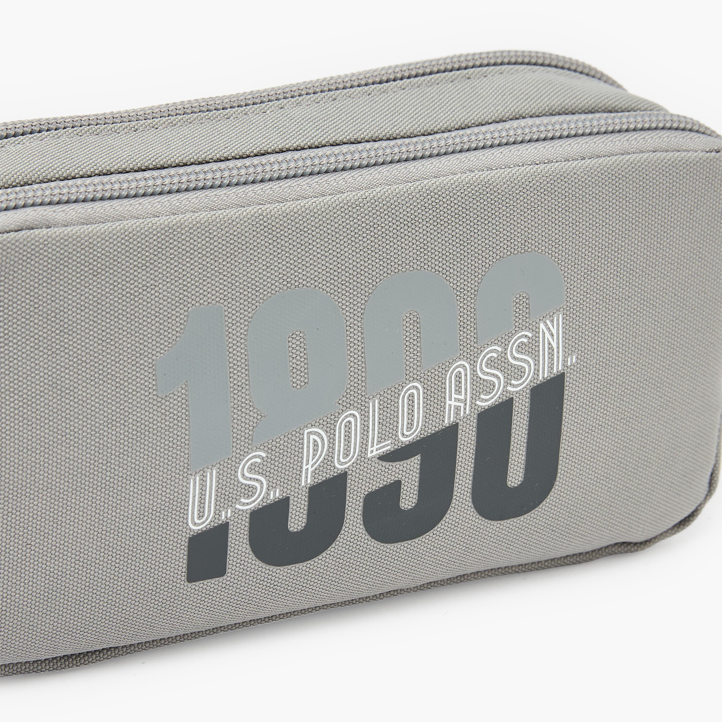 US POLO ASSN. Logo Print Pencil Pouch with Zip Closure-school-stationery-pencilcases-image-6