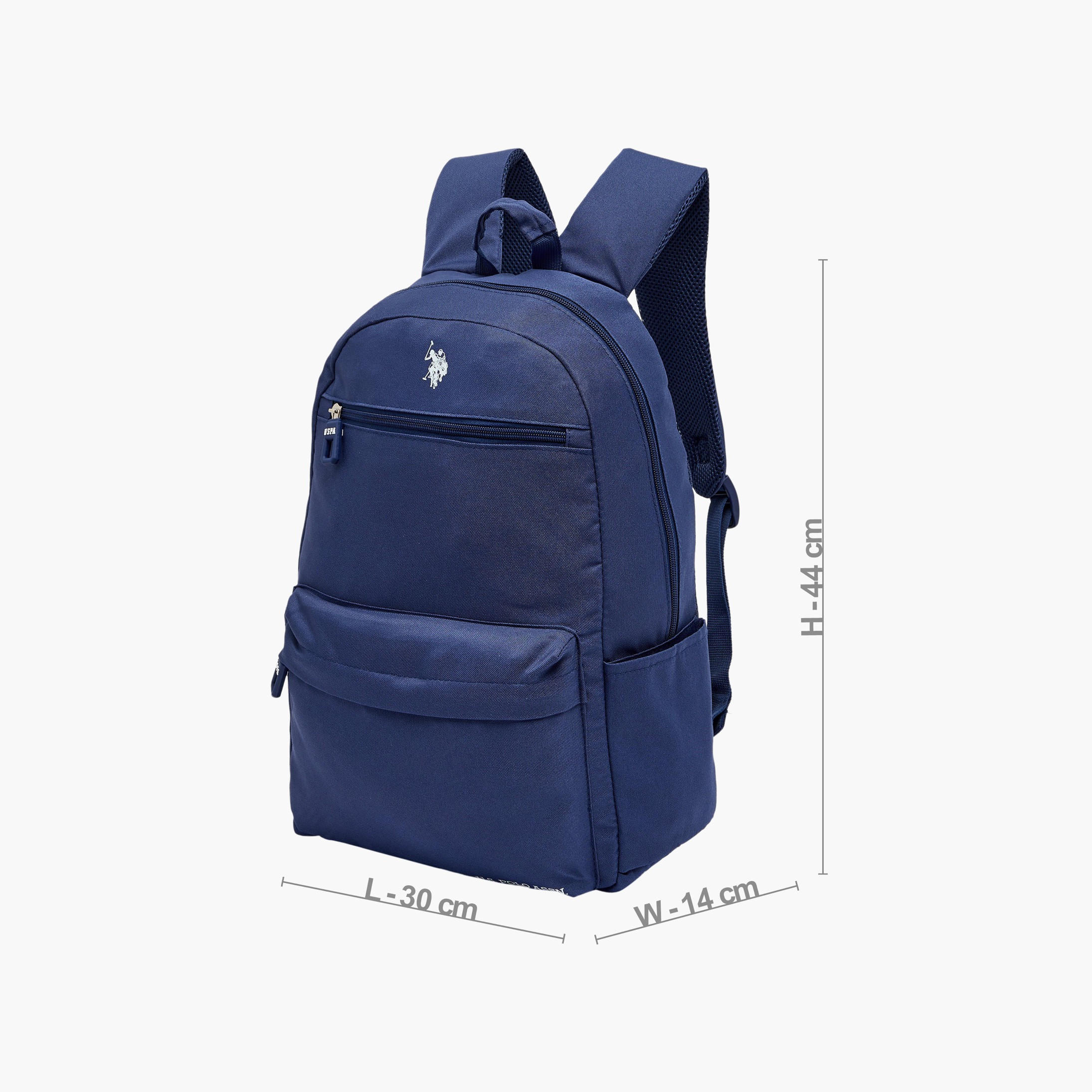 شنطة ظهر سادة بسحابات إغلاق للأولاد من سن 8 -13 سنة من يو إس بولو أسن - 18 بوصة-school-bagsandbackpacks-backpacks-image-7