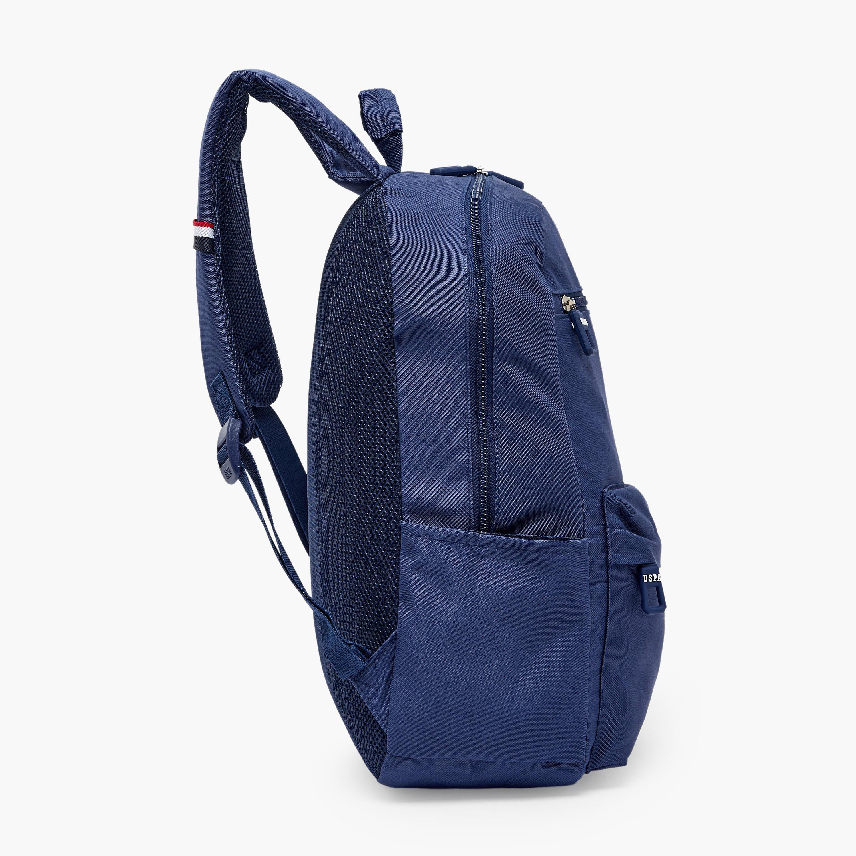 شنطة ظهر سادة بسحابات إغلاق للأولاد من سن 8 -13 سنة من يو إس بولو أسن - 18 بوصة-school-bagsandbackpacks-backpacks-image-8