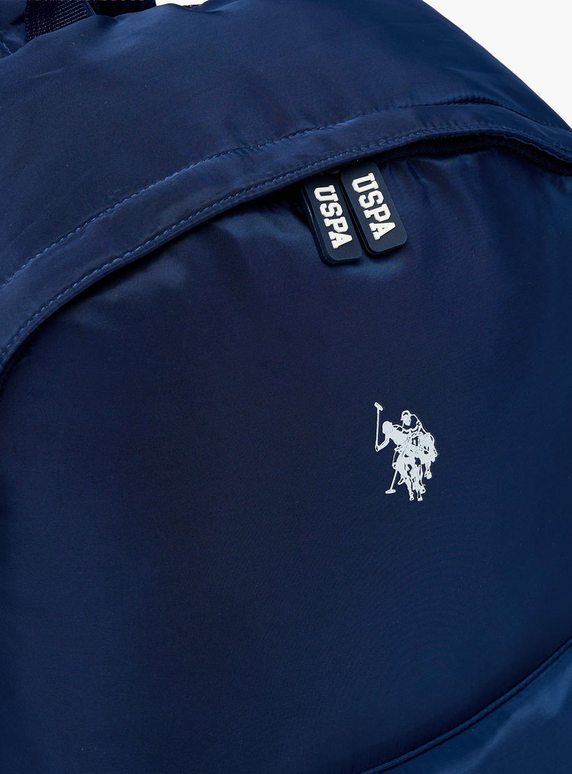 US POLO ASSN. Logo Print Backpack for Boys 8-13 Years with Adjustable Shoulder Straps - 18 inches-school-bagsandbackpacks-backpacks-image-4