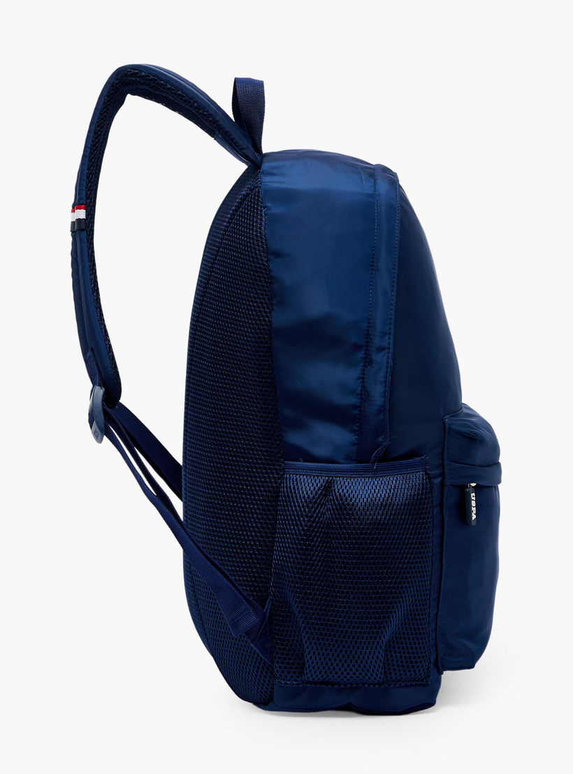 US POLO ASSN. Logo Print Backpack for Boys 8-13 Years with Adjustable Shoulder Straps - 18 inches-school-bagsandbackpacks-backpacks-image-7