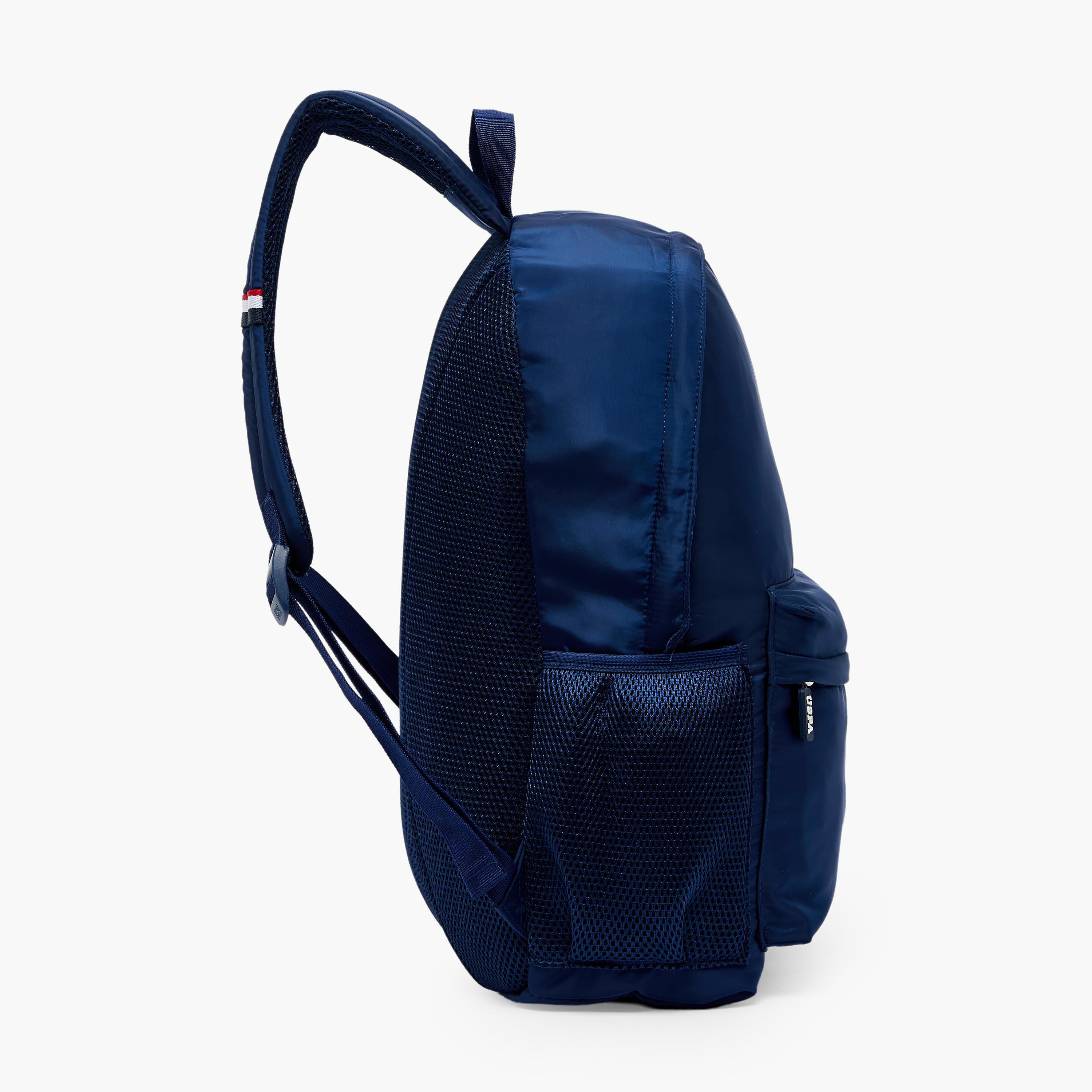 US POLO ASSN. Logo Print Backpack for Boys 8-13 Years with Adjustable Shoulder Straps - 18 inches-school-bagsandbackpacks-backpacks-image-9