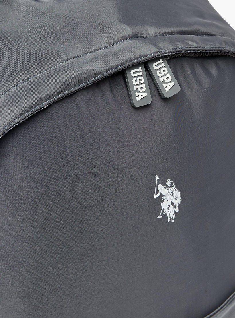 US POLO ASSN. Logo Print Backpack for Boys 8-13 Years with Adjustable Shoulder Straps - 18 inches-school-bagsandbackpacks-backpacks-image-3