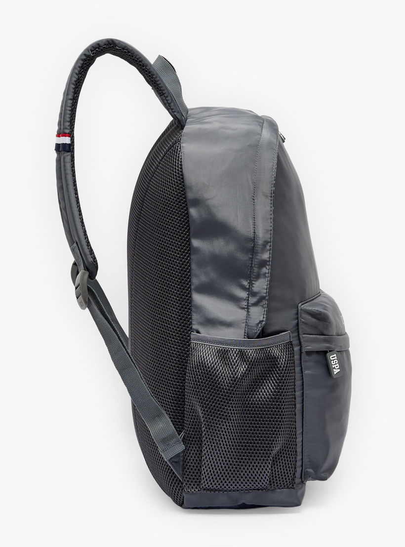 US POLO ASSN. Logo Print Backpack for Boys 8-13 Years with Adjustable Shoulder Straps - 18 inches-school-bagsandbackpacks-backpacks-image-7