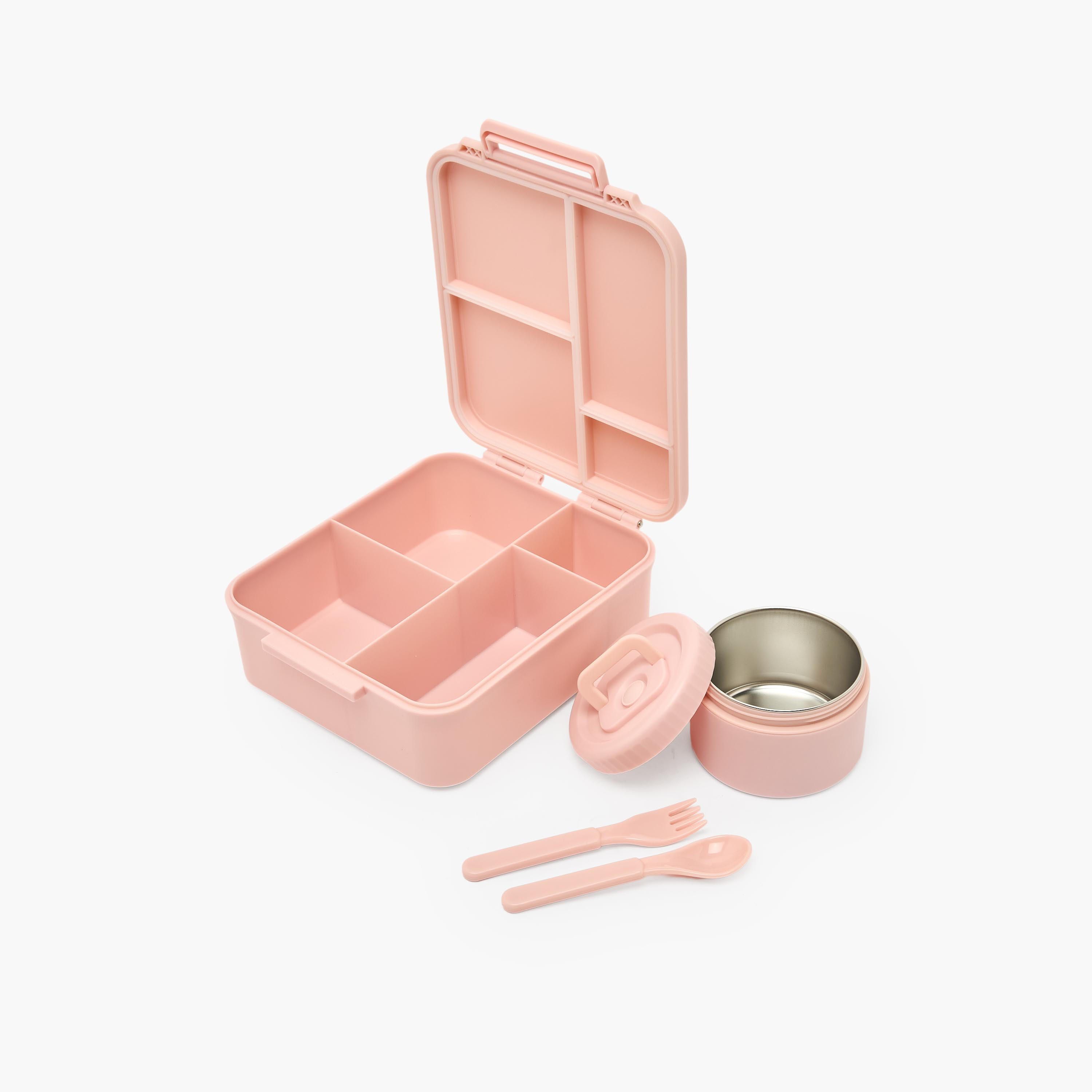 صندوق غداء بنتو سادة مع وعاء شوربة للبنات من يو إس بولو أسن - 1.7 لتر-school-lunchessentials-lunchboxes-image-5