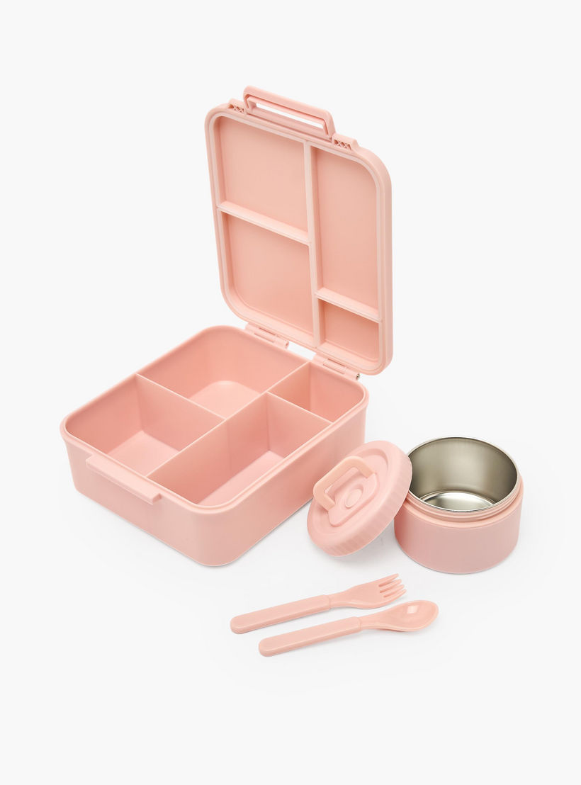 صندوق غداء بنتو سادة مع وعاء شوربة للبنات من يو إس بولو أسن - 1.7 لتر-school-lunchessentials-lunchboxes-image-5