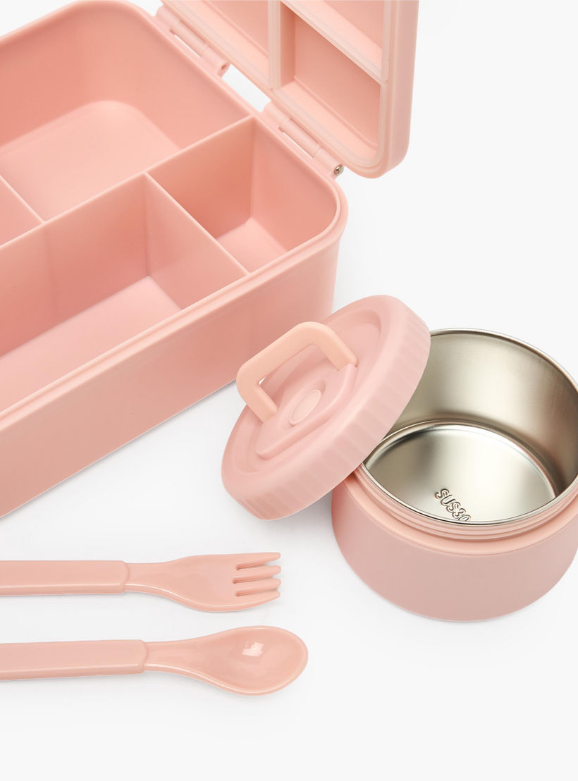 صندوق غداء بنتو سادة مع وعاء شوربة للبنات من يو إس بولو أسن - 1.7 لتر-school-lunchessentials-lunchboxes-image-6