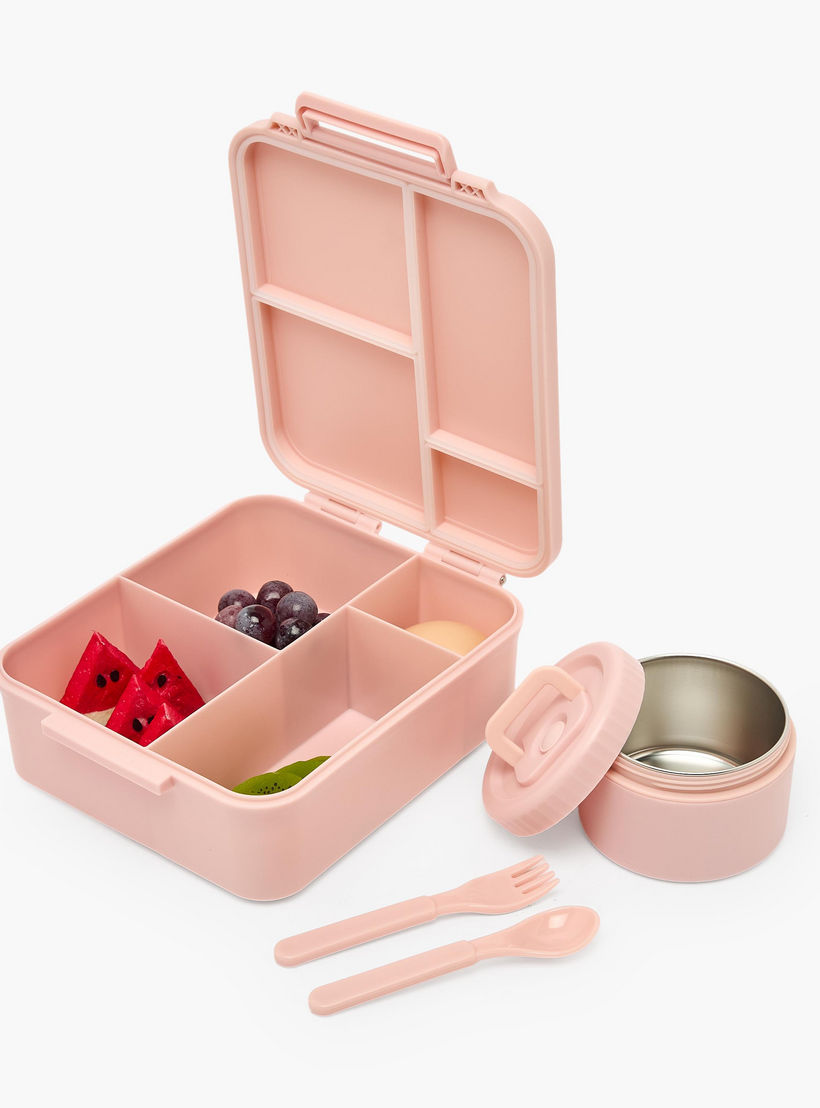 صندوق غداء بنتو سادة مع وعاء شوربة للبنات من يو إس بولو أسن - 1.7 لتر-school-lunchessentials-lunchboxes-image-8