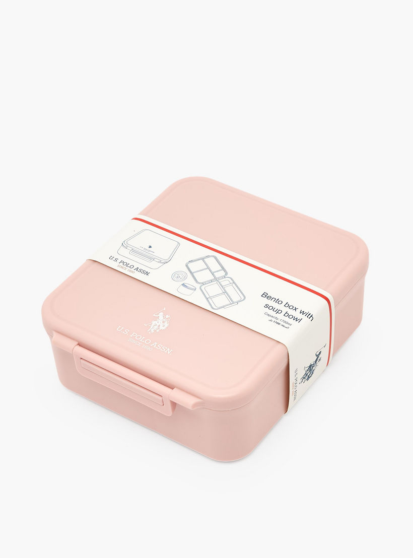 صندوق غداء بنتو سادة مع وعاء شوربة للبنات من يو إس بولو أسن - 1.7 لتر-school-lunchessentials-lunchboxes-image-9