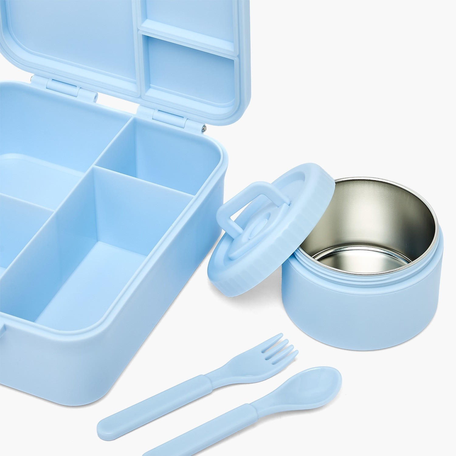 US POLO ASSN. Solid Bento Lunch Box for Girls with Soup Bowl and Cutlery - 1.7 L-school-lunchessentials-lunchboxes-image-6
