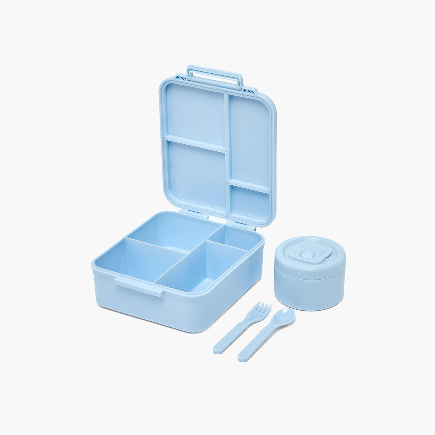 US POLO ASSN. Solid Bento Lunch Box for Girls with Soup Bowl and Cutlery - 1.7 L-school-lunchessentials-lunchboxes-image-7