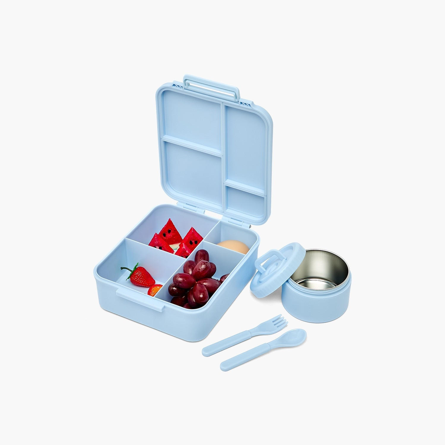 US POLO ASSN. Solid Bento Lunch Box for Girls with Soup Bowl and Cutlery - 1.7 L-school-lunchessentials-lunchboxes-image-8