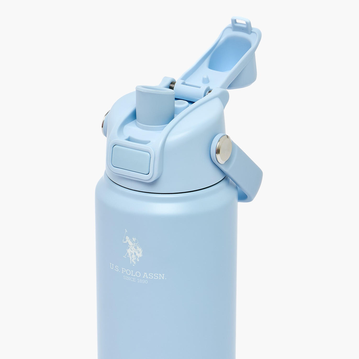 قارورة مياه ستانلس ستيل سادة بفتحة واسعة ومقبض من يو إس بولو أسن - 720 مل-school-waterbottles-image-6