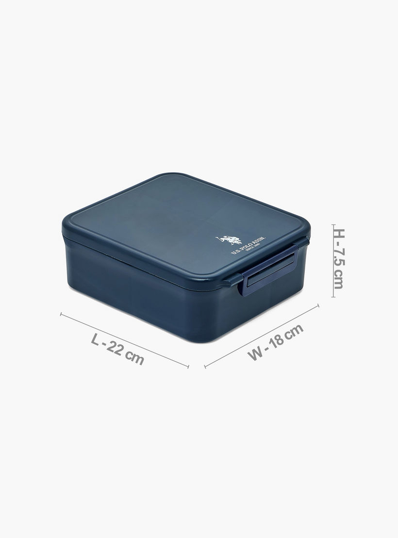US POLO ASSN. Solid Bento Lunch Box for Boys with Soup Bowl and Cutlery - 1.7 L-school-lunchessentials-lunchboxes-image-9