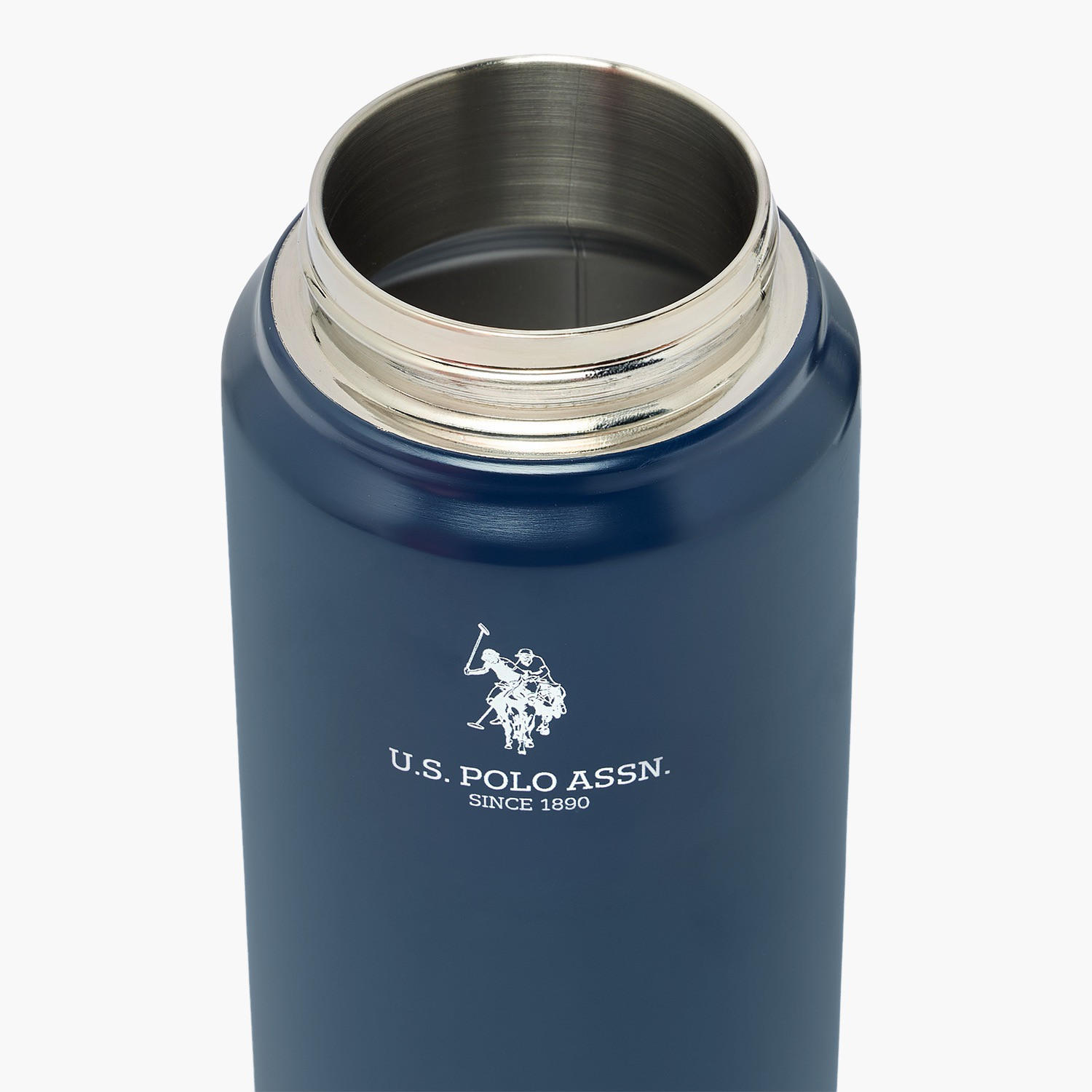 US POLO ASSN. Solid Stainless Steel Water Bottle with Spout and Handle - 720 ml-school-waterbottles-image-7