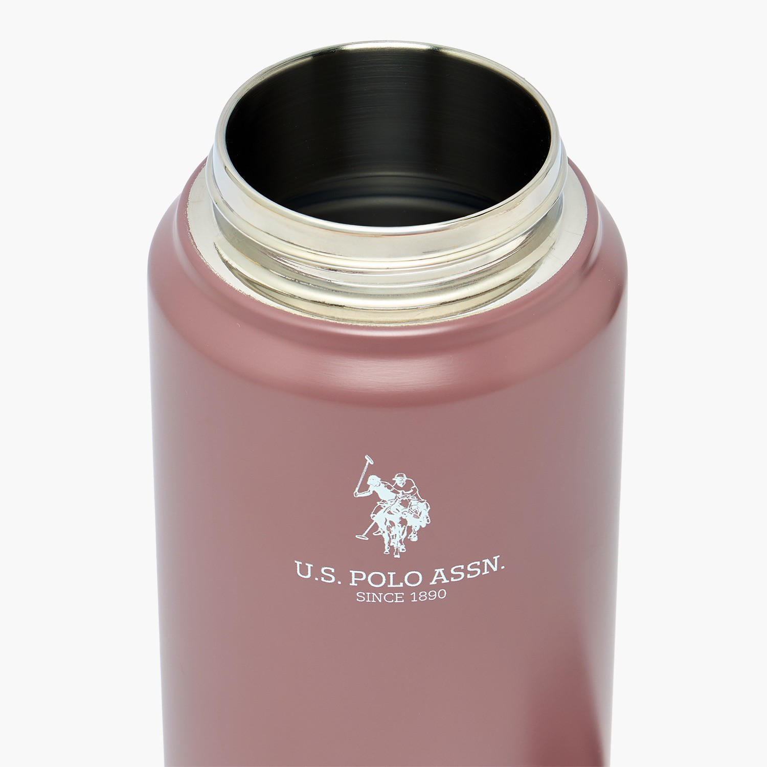 US POLO ASSN. Solid Stainless Steel Water Bottle with Spout and Handle - 720 ml-school-waterbottles-image-5