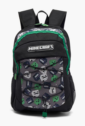Minecraft Game Print School Backpack for Boys 13 Years+ with Padded Shoulder Straps-school-image-1