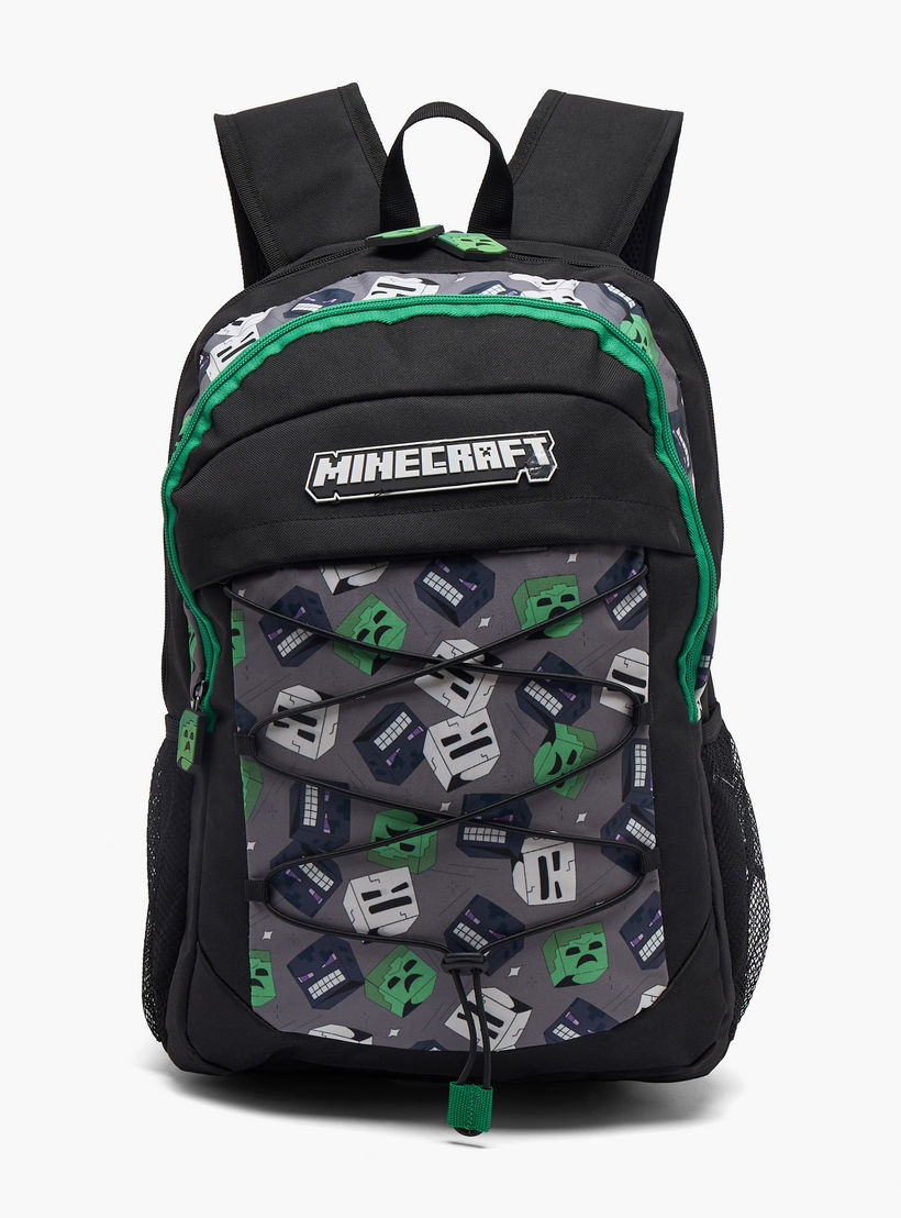 Minecraft Game Print School Backpack for Boys 13 Years+ with Padded Shoulder Straps-boys-accessories-bagsandbackpacks-image-1