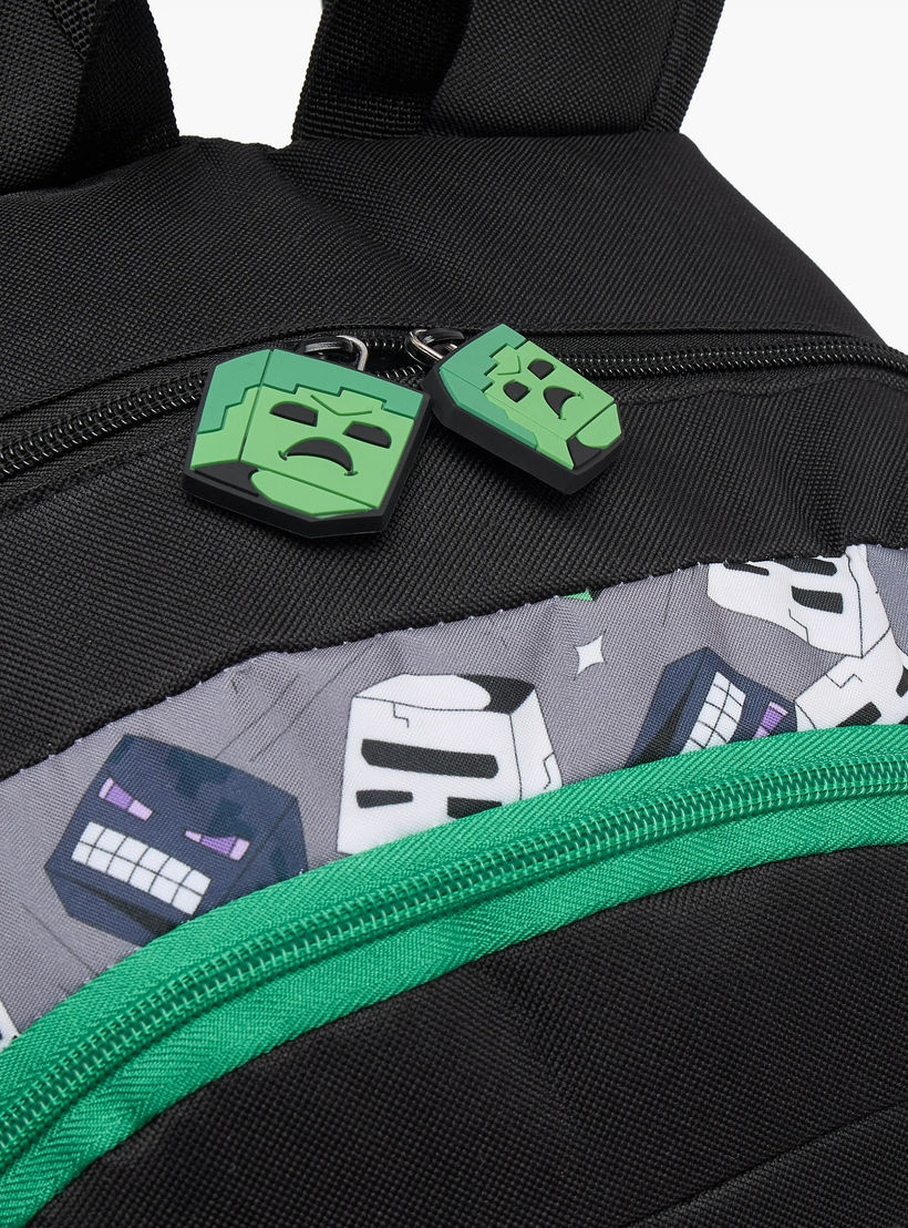 Minecraft Game Print School Backpack for Boys 13 Years+ with Padded Shoulder Straps-boys-accessories-bagsandbackpacks-image-3