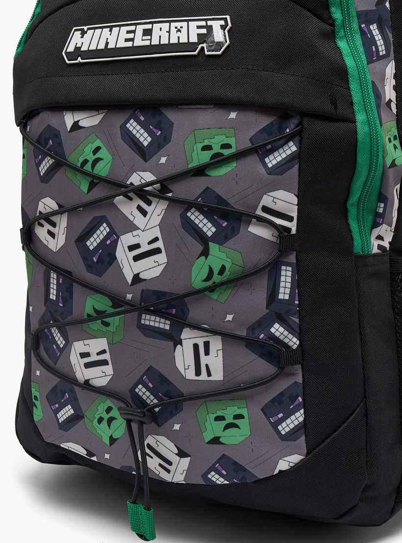 Minecraft Game Print School Backpack for Boys 13 Years+ with Padded Shoulder Straps-boys-accessories-bagsandbackpacks-image-4