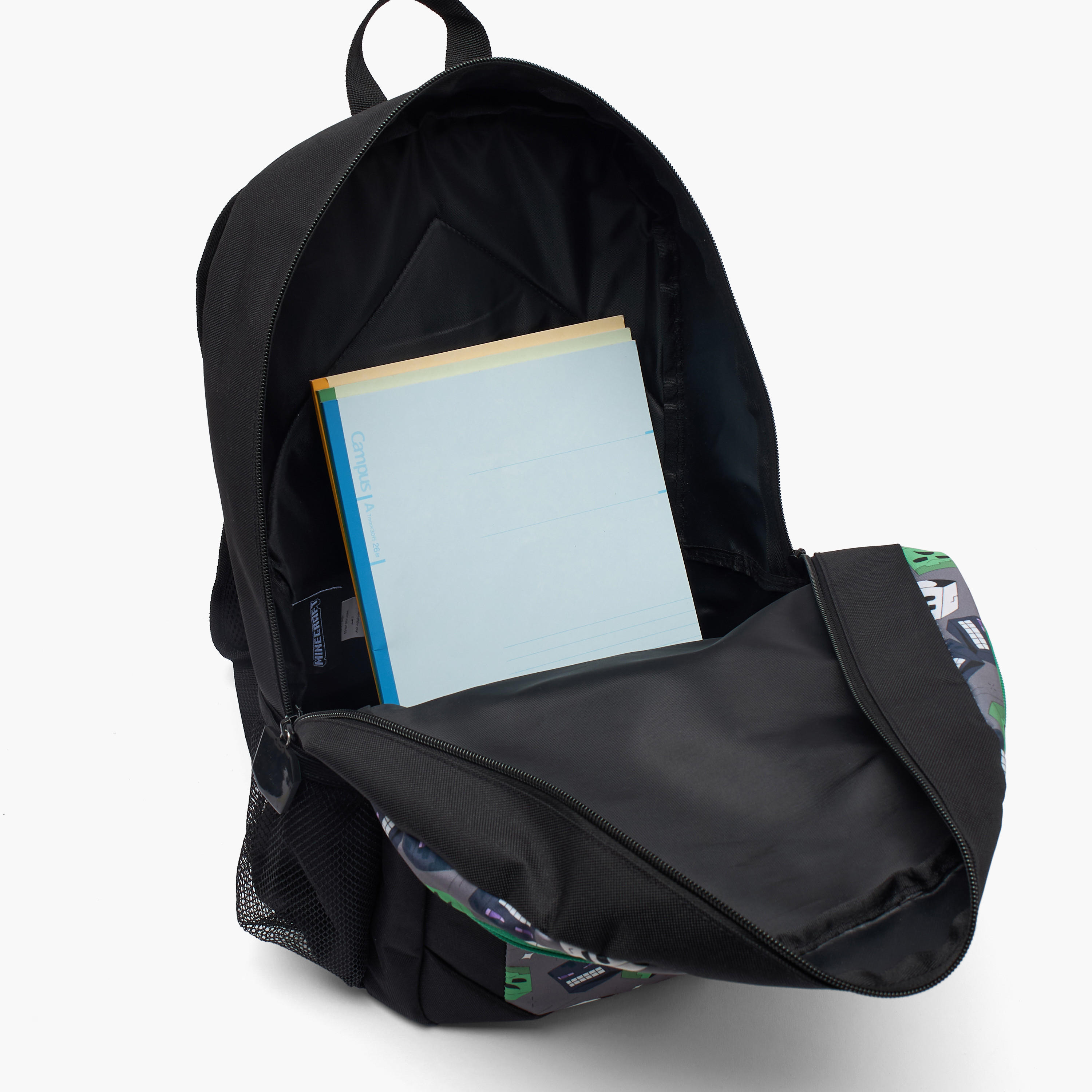Minecraft Game Print School Backpack for Boys 13 Years+ with Padded Shoulder Straps-boys-accessories-bagsandbackpacks-image-5