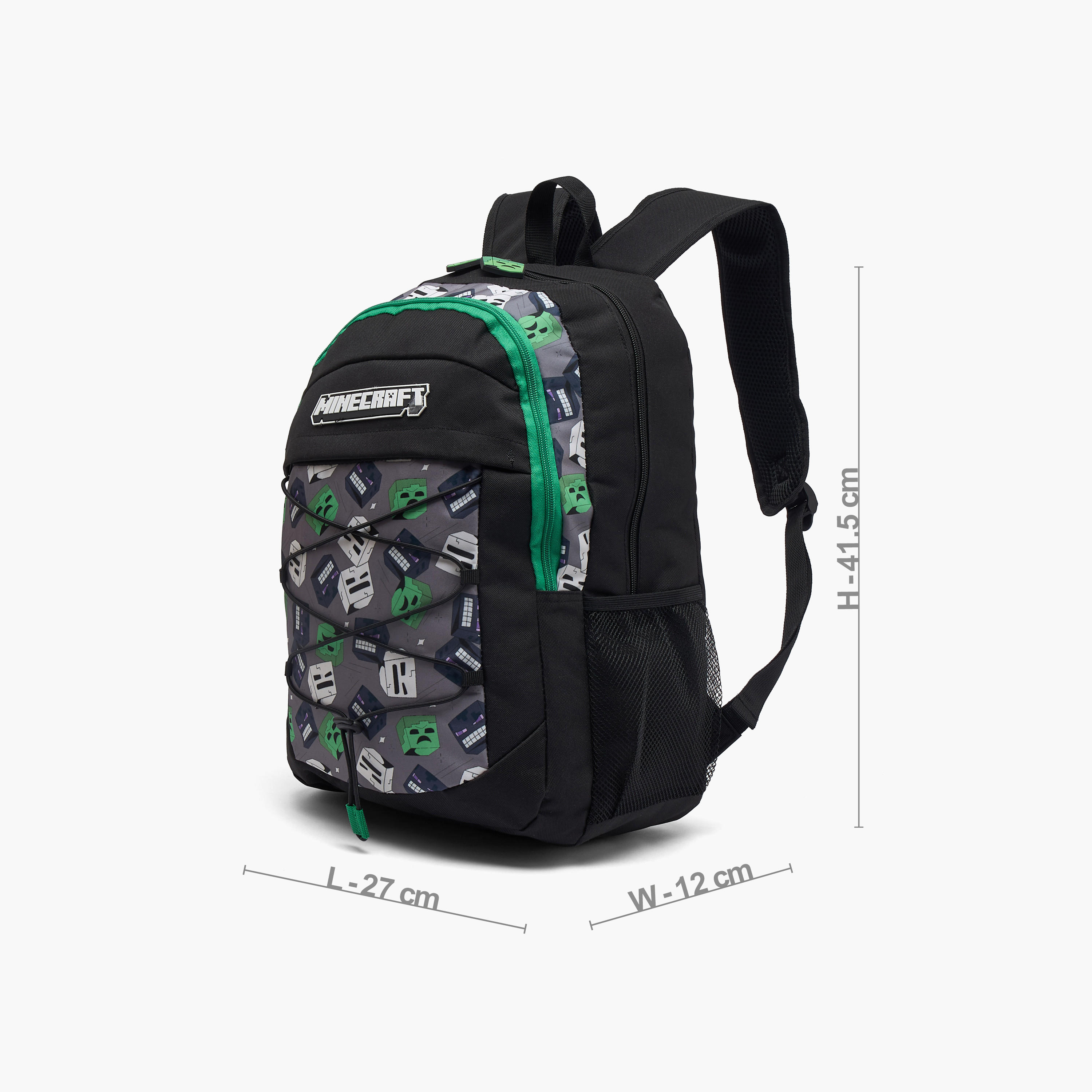 Minecraft Game Print School Backpack for Boys 13 Years+ with Padded Shoulder Straps-boys-accessories-bagsandbackpacks-image-6