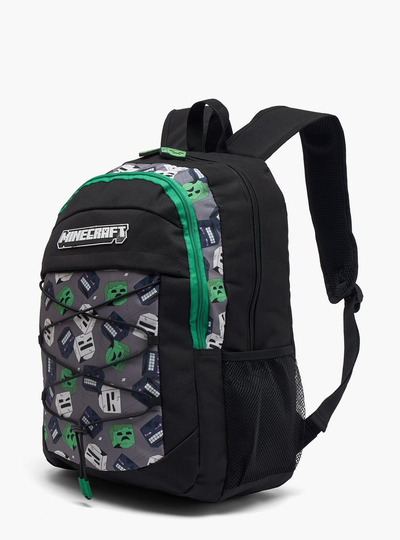 Minecraft Game Print School Backpack for Boys 13 Years+ with Padded Shoulder Straps-boys-accessories-bagsandbackpacks-image-7