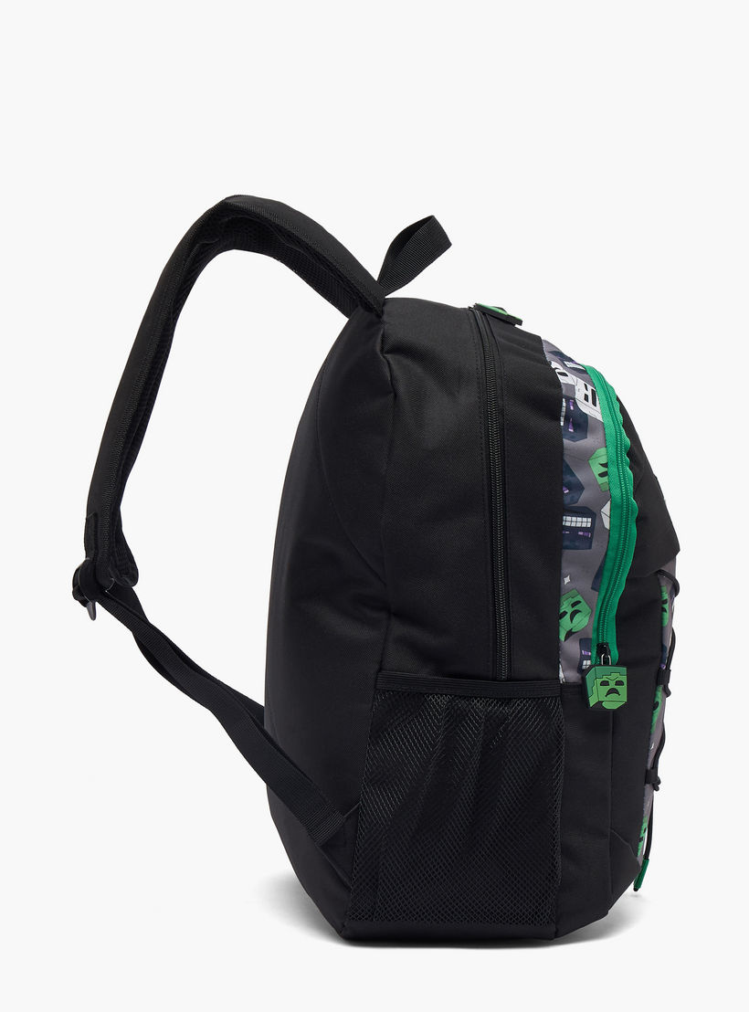 Minecraft Game Print School Backpack for Boys 13 Years+ with Padded Shoulder Straps-boys-accessories-bagsandbackpacks-image-8