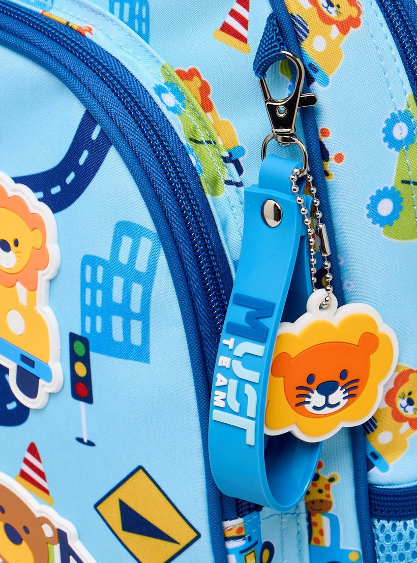 MustTeam Printed Backpack for Boys 2-5 Years with Adjustable Shoulder Straps - 12 inches-school-bagsandbackpacks-backpacks-image-5