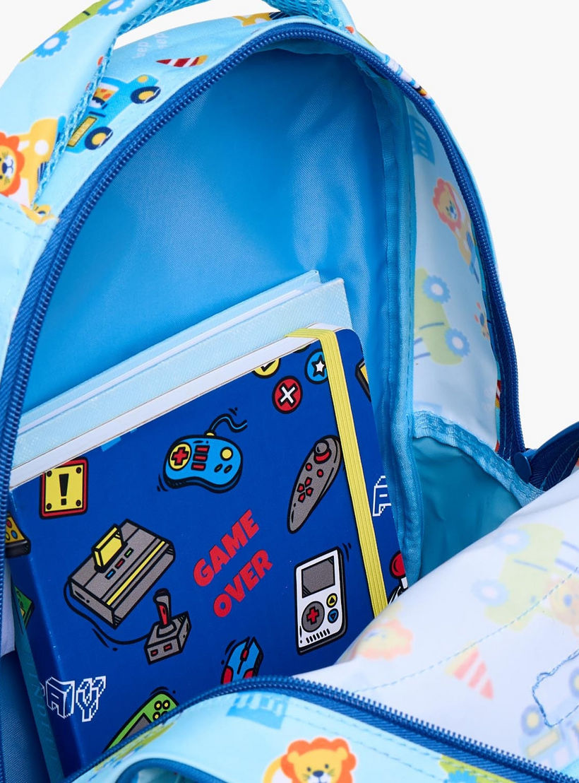 MustTeam Printed Backpack for Boys 2-5 Years with Adjustable Shoulder Straps - 12 inches-school-bagsandbackpacks-backpacks-image-6
